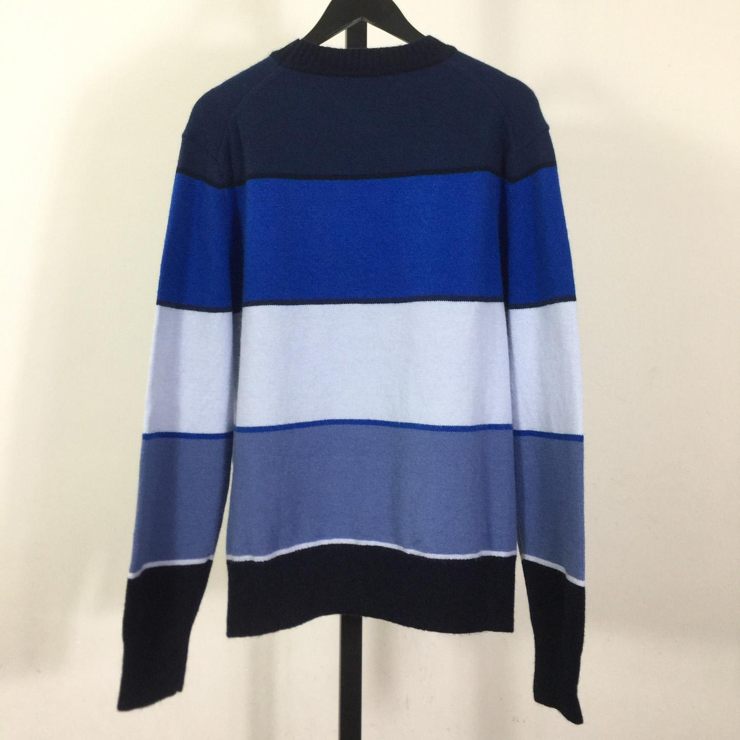 Dior CD Diamond Sweater Blue Cashmere and Cotton Jersey - DopestKickz