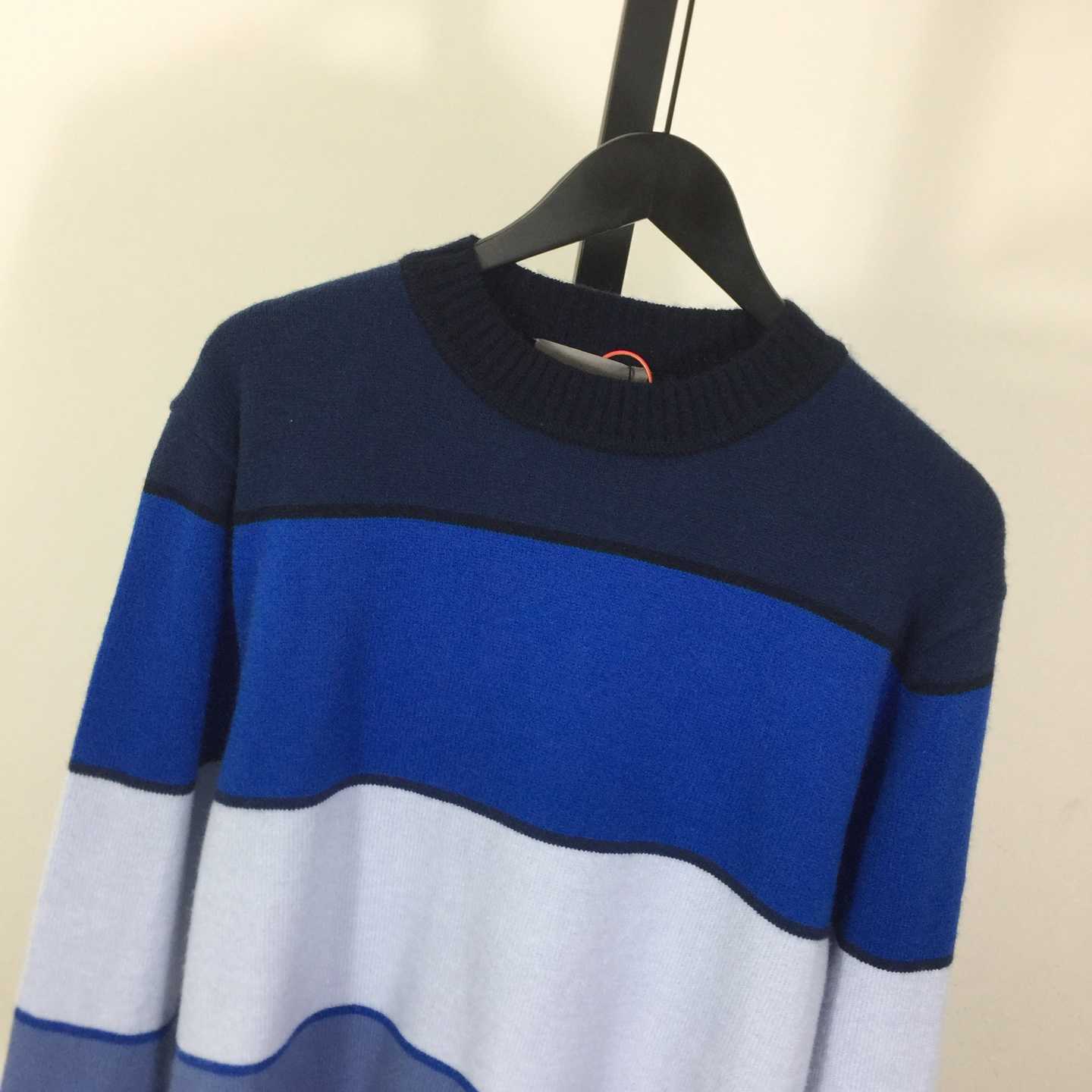 Dior CD Diamond Sweater Blue Cashmere and Cotton Jersey - DopestKickz