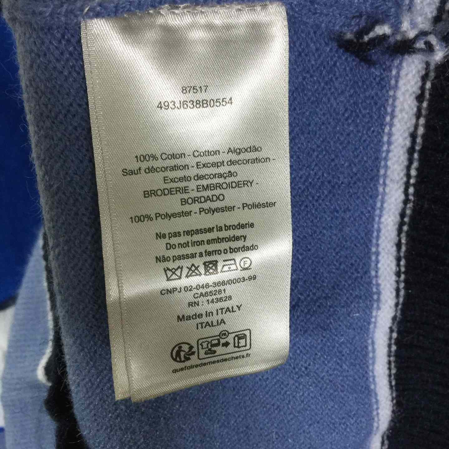 Dior CD Diamond Sweater Blue Cashmere and Cotton Jersey - DopestKickz