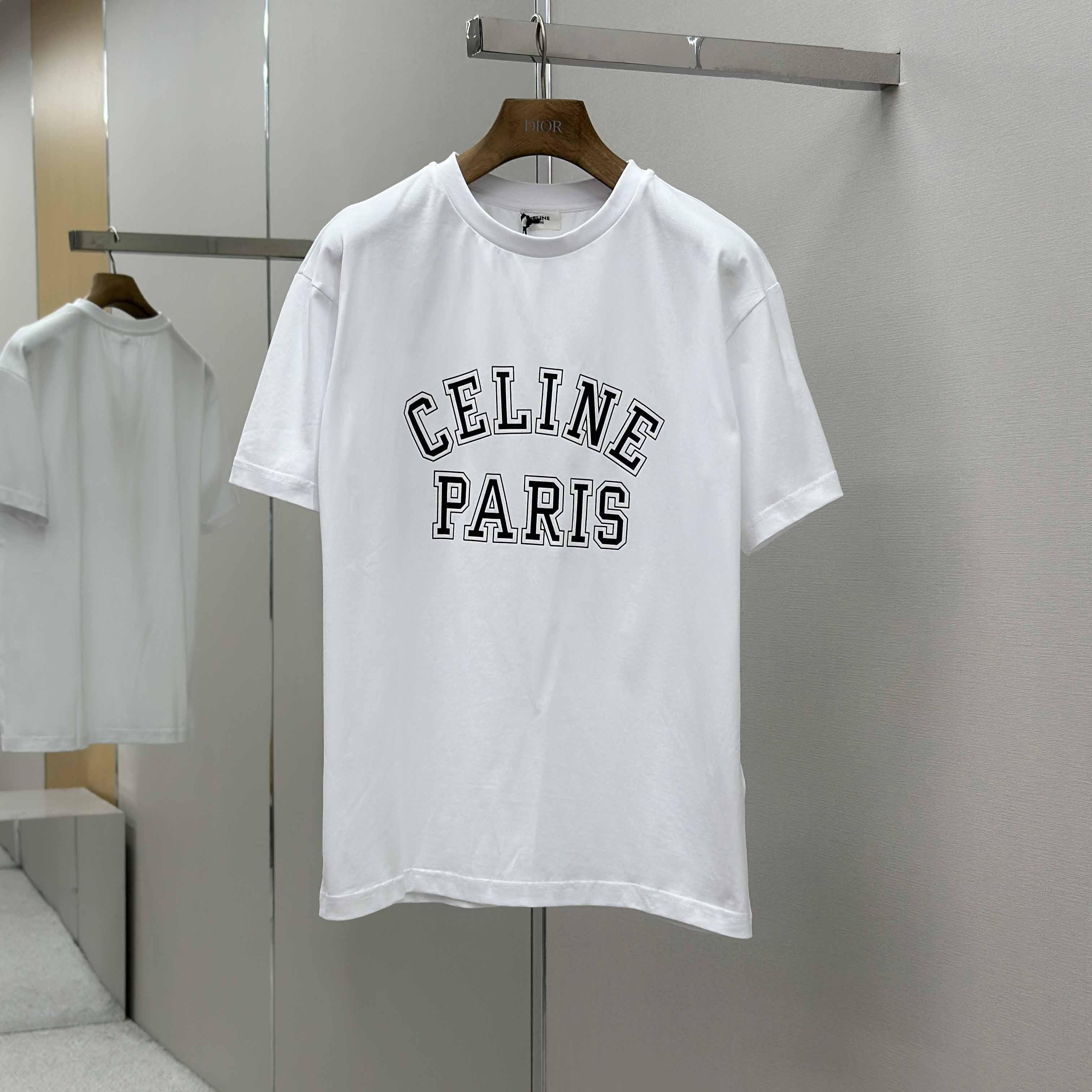 Celine Loose T-shirt In Cotton Jersey - DopestKickz