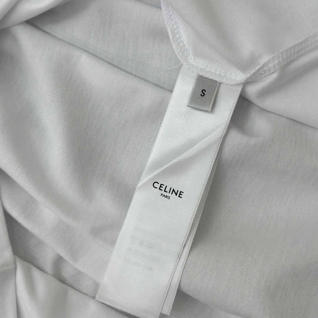 Celine Loose T-shirt In Cotton Jersey - DopestKickz