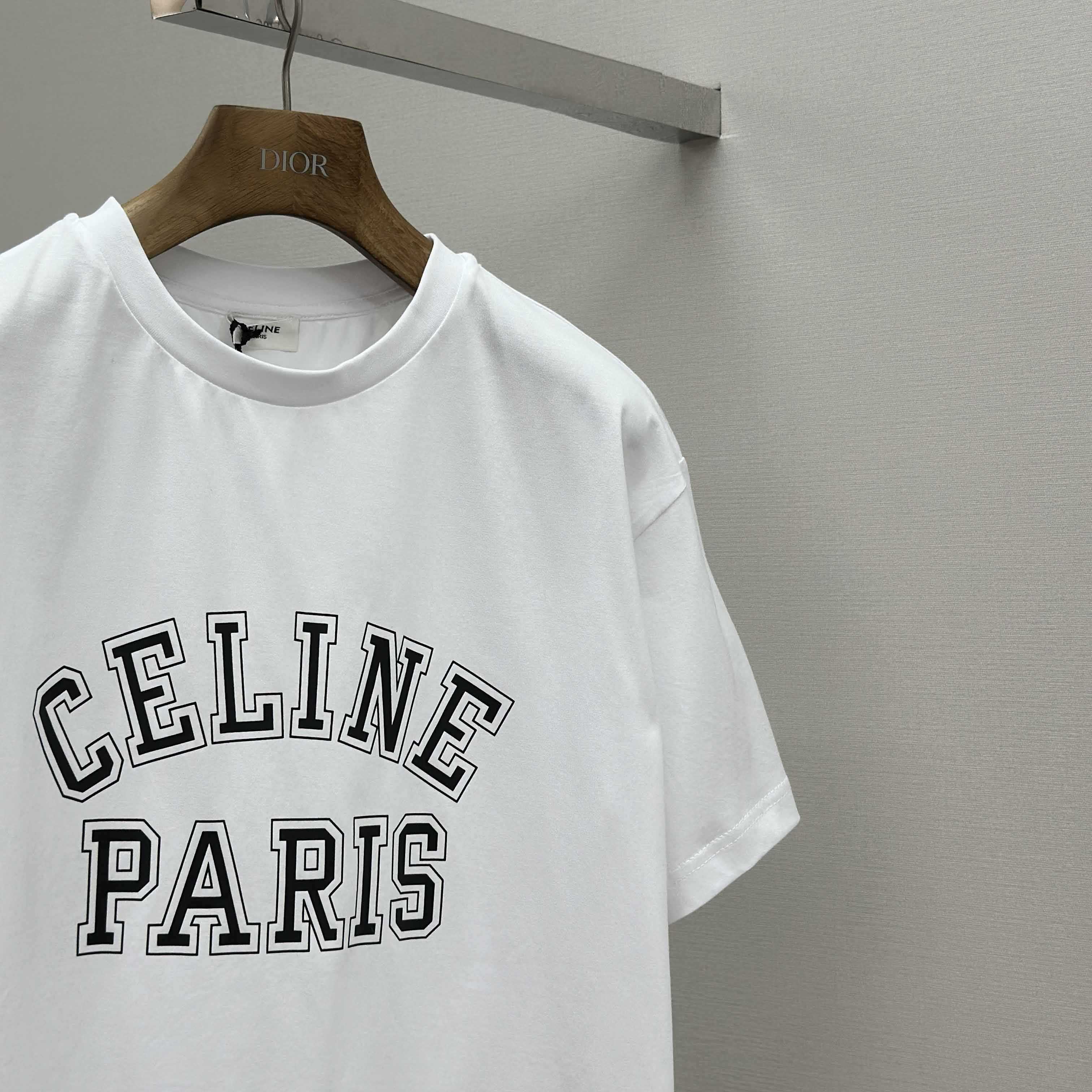 Celine Loose T-shirt In Cotton Jersey - DopestKickz