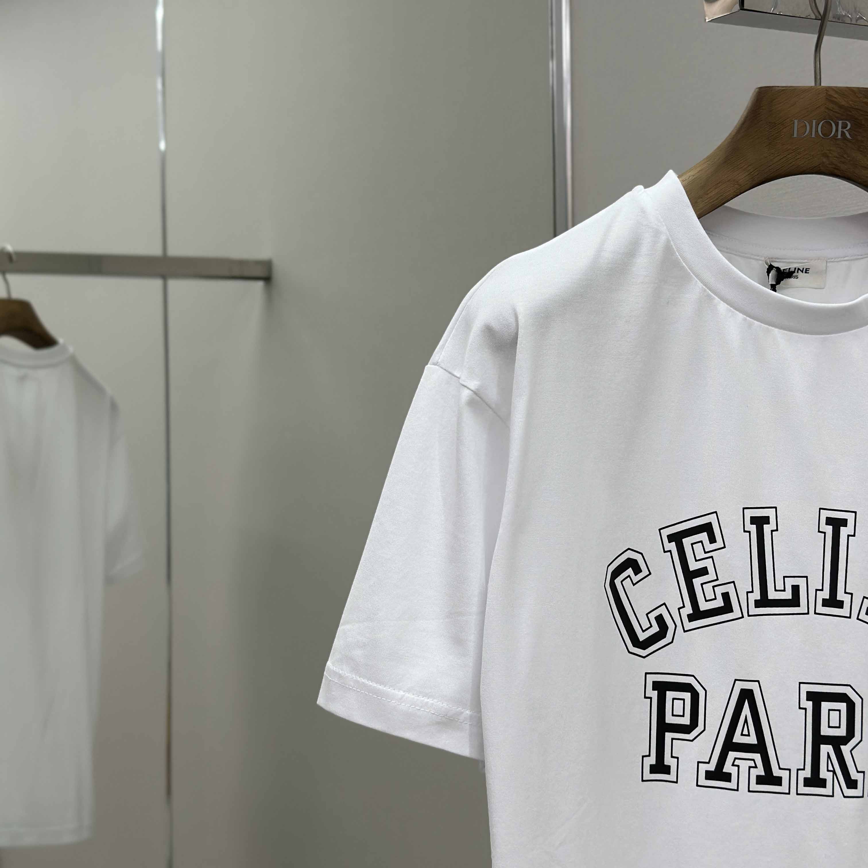 Celine Loose T-shirt In Cotton Jersey - DopestKickz