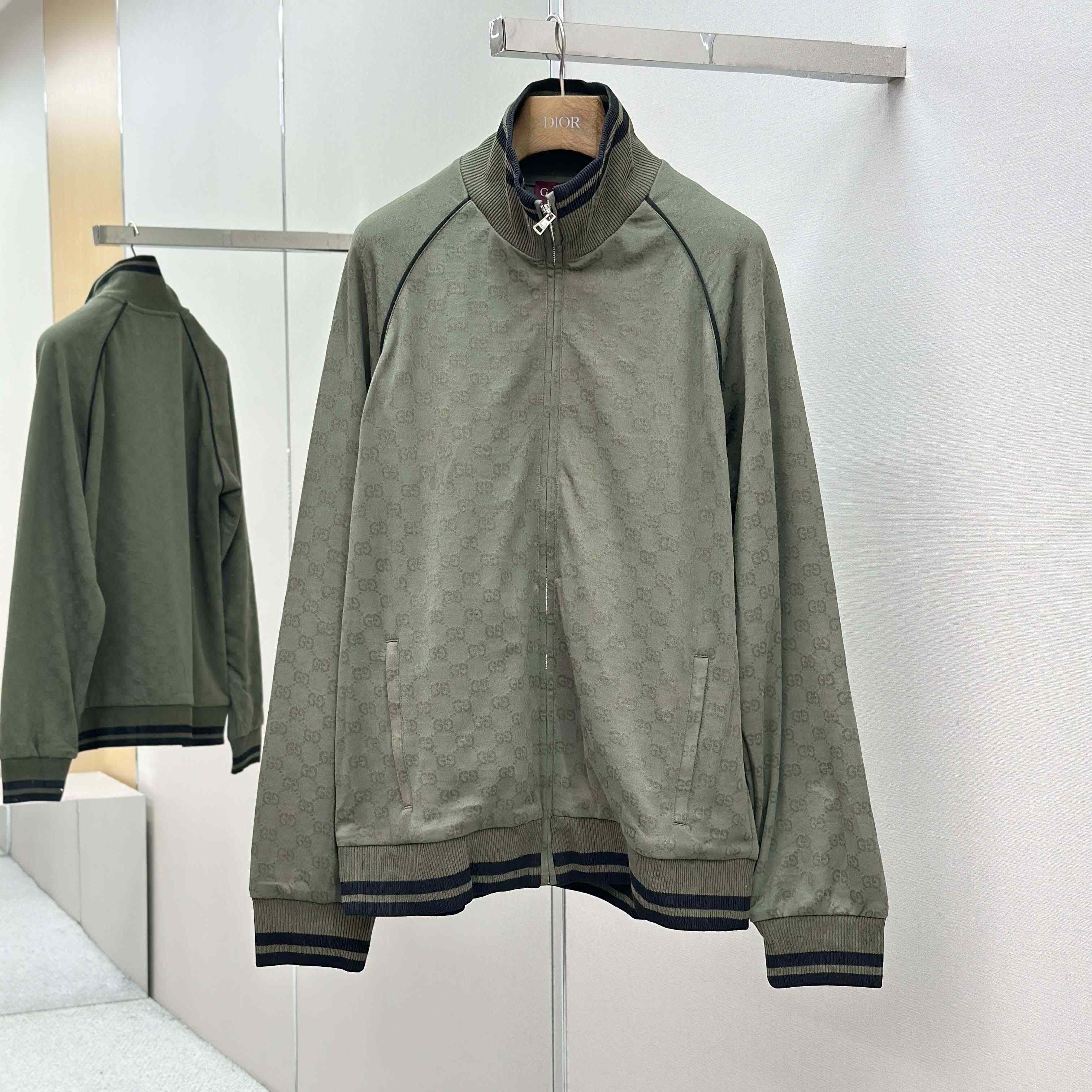 Gucci GG jersey jacquard Zip Jacket - DopestKickz