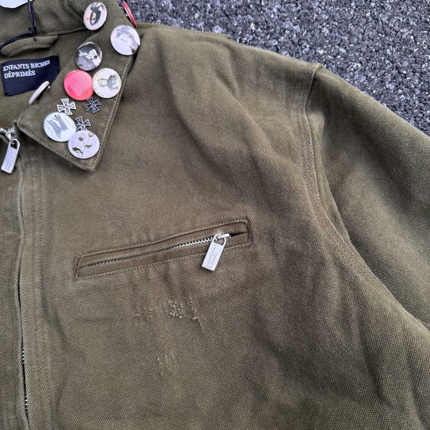Enfants Riches Deprimes Army Green Old Collar Jacket  - DopestKickz