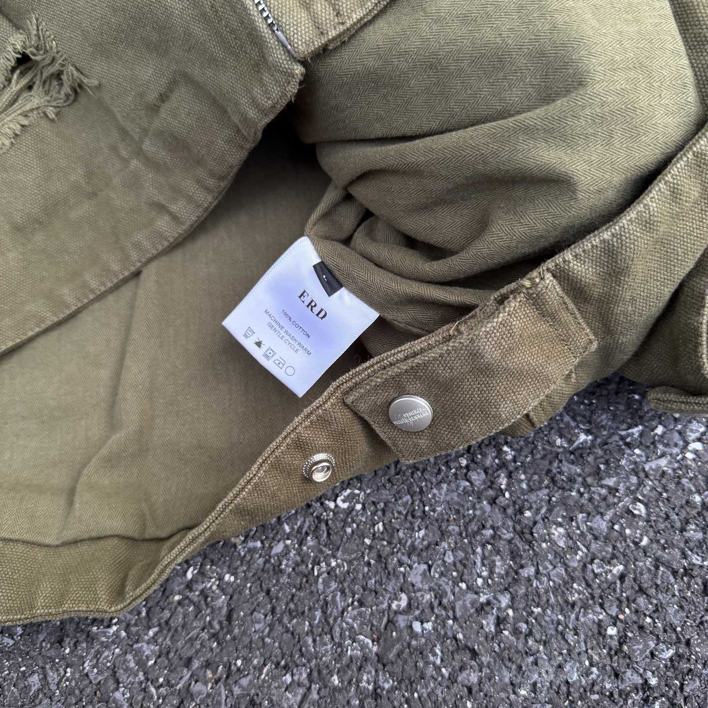 Enfants Riches Deprimes Army Green Old Collar Jacket  - DopestKickz