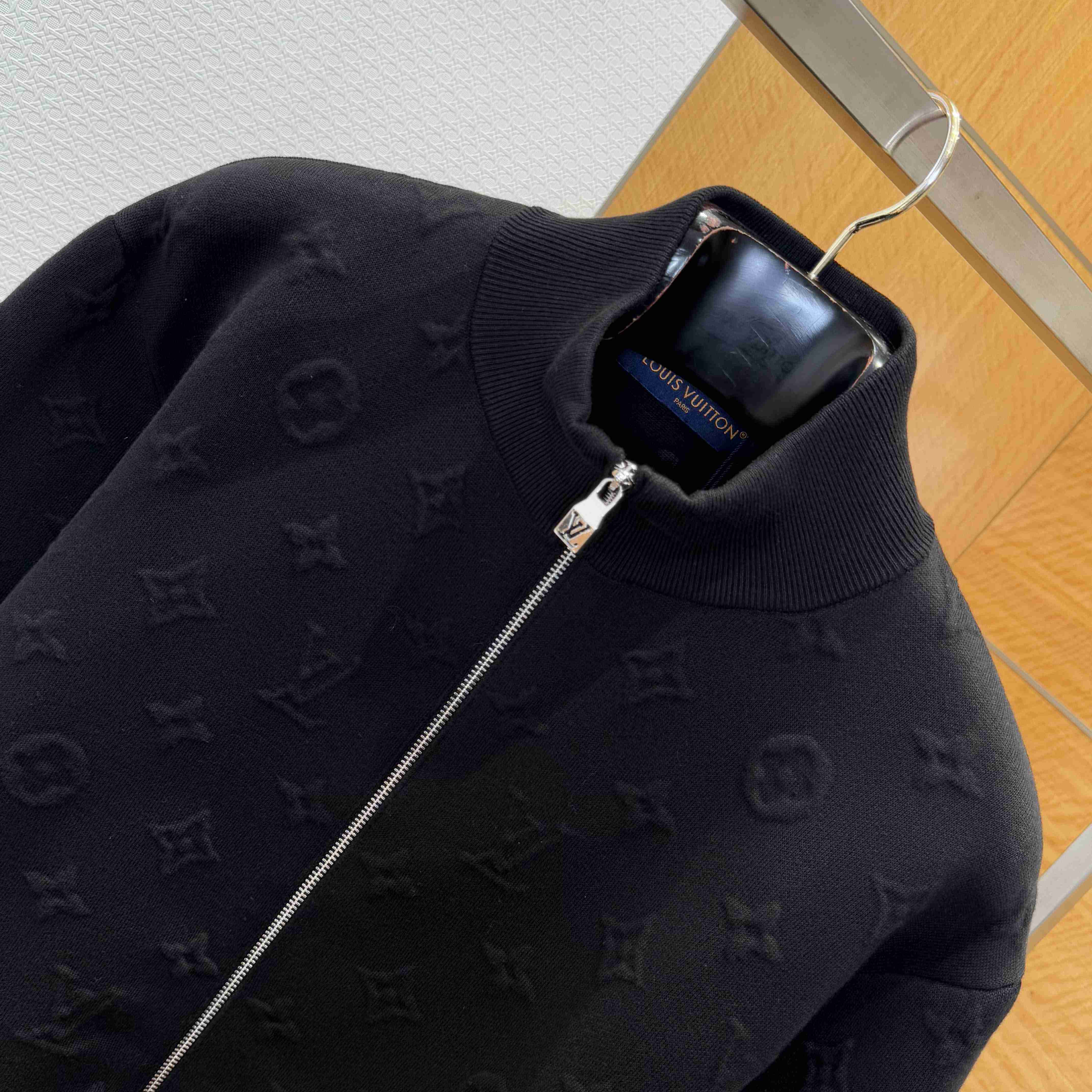 Louis Vuitton Embossed Monogram Jersey Tracksuit Top    - DopestKickz