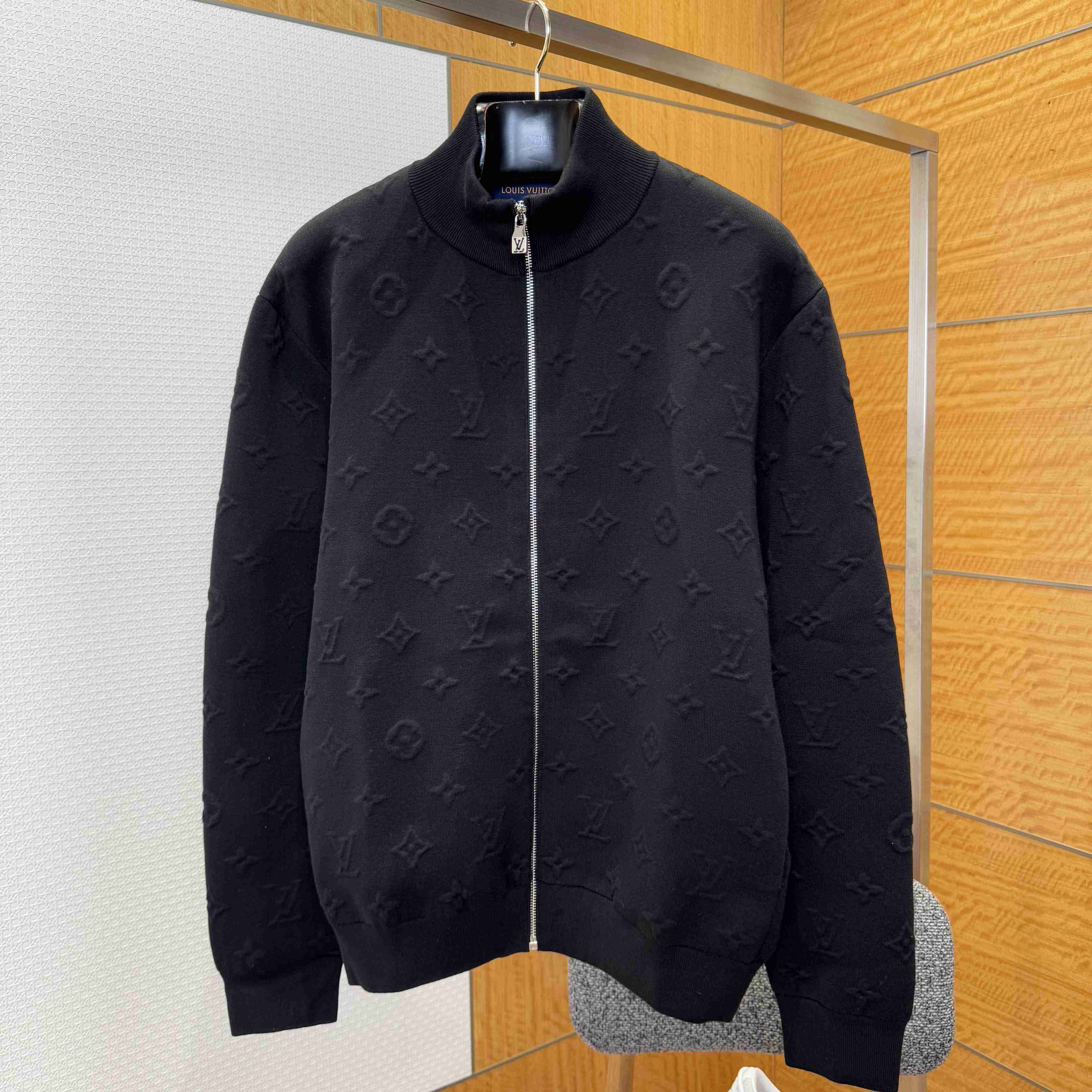 Louis Vuitton Embossed Monogram Jersey Tracksuit Top    - DopestKickz