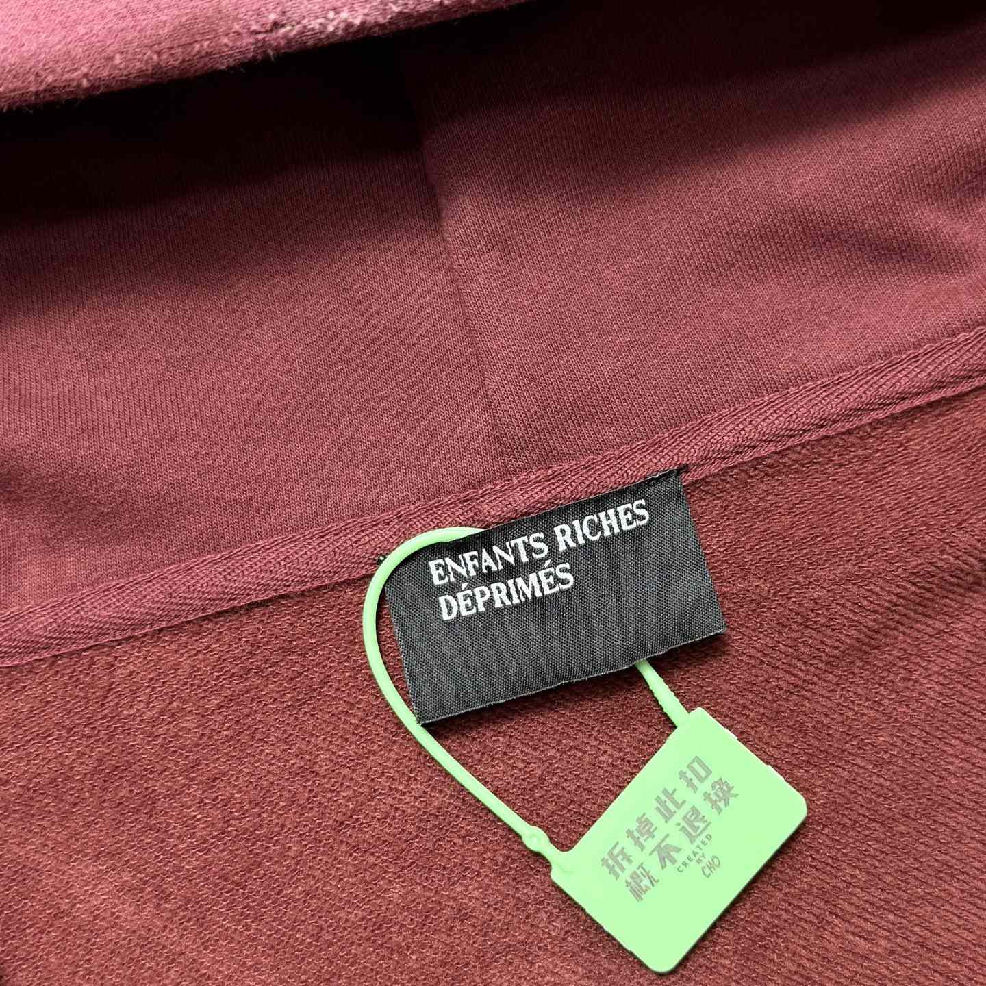 Enfants Riches Déprimés Cotton Jersey Zip-Up Hoodie - DopestKickz