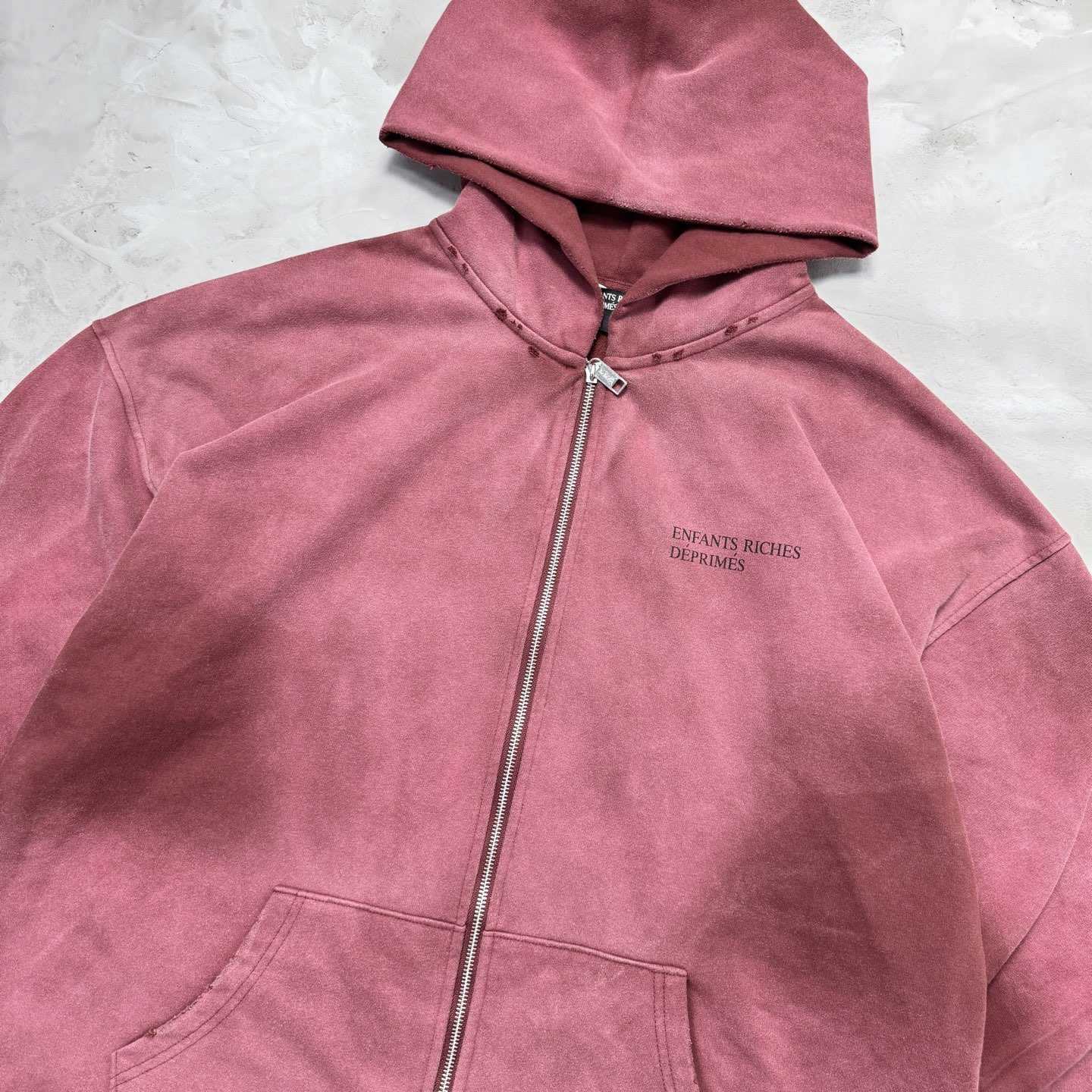 Enfants Riches Déprimés Cotton Jersey Zip-Up Hoodie - DopestKickz