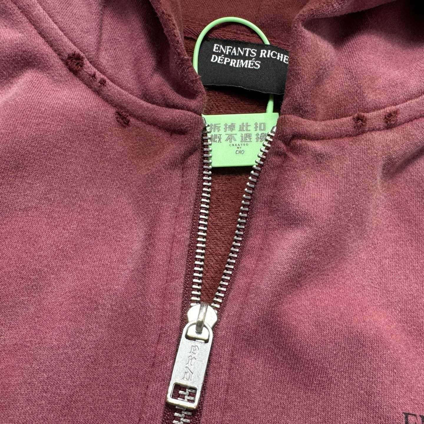 Enfants Riches Déprimés Cotton Jersey Zip-Up Hoodie - DopestKickz