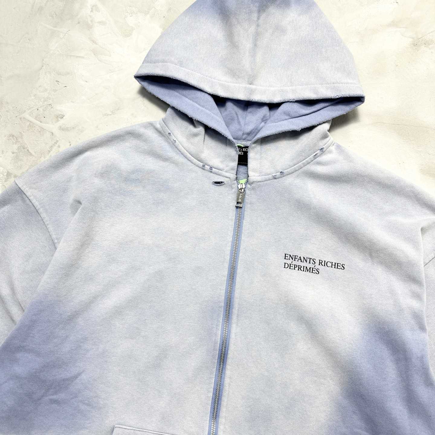 Enfants Riches Déprimés Cotton Jersey Zip-Up Hoodie - DopestKickz