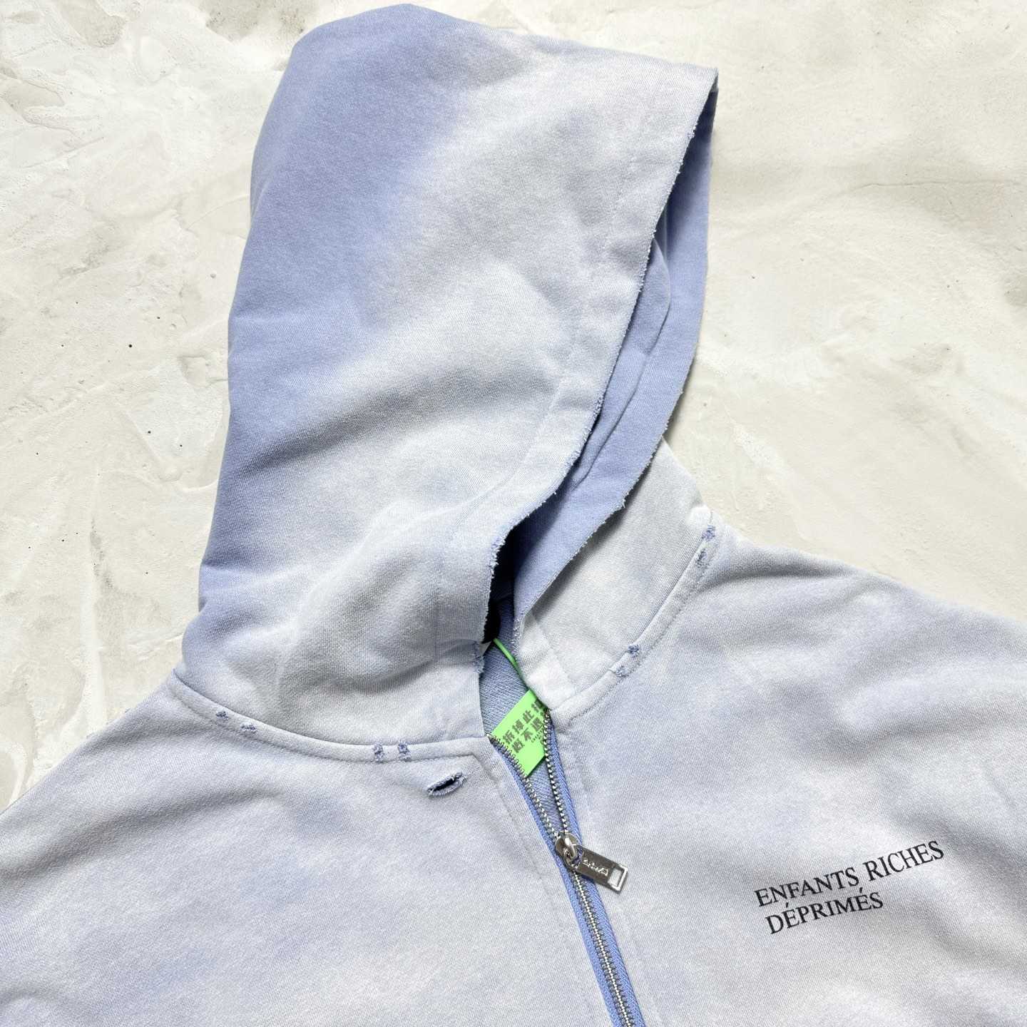 Enfants Riches Déprimés Cotton Jersey Zip-Up Hoodie - DopestKickz