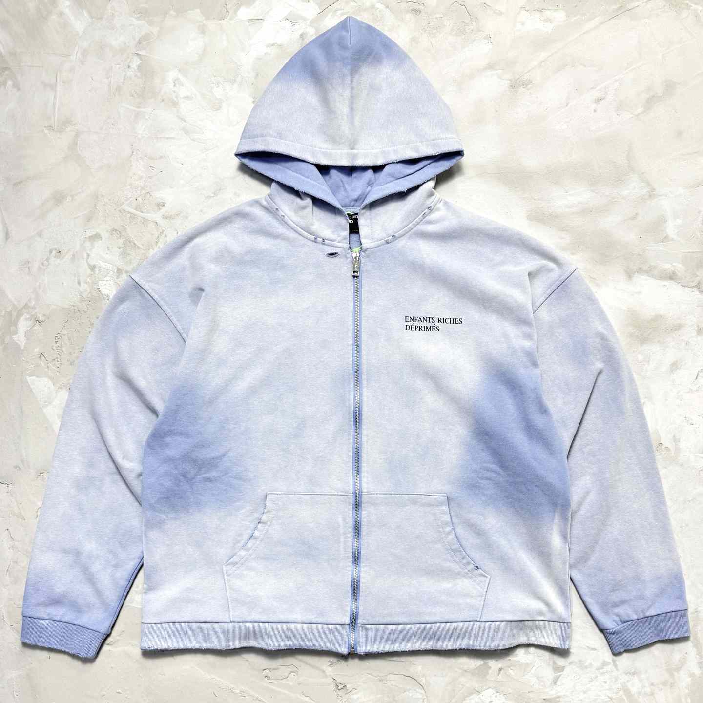 Enfants Riches Déprimés Cotton Jersey Zip-Up Hoodie - DopestKickz