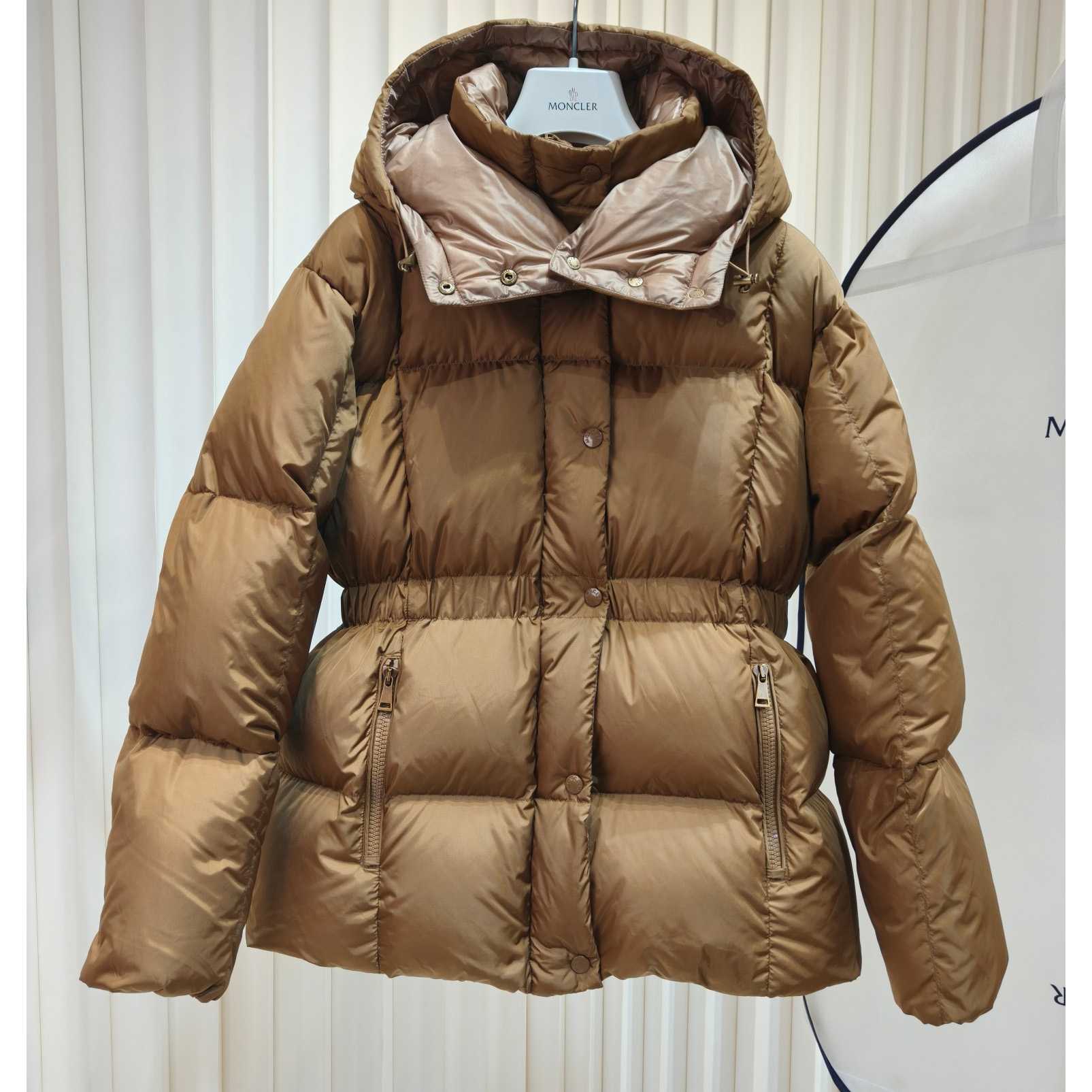 Moncler Agneux Square-Quilted Hooded Short Down Jacket - DopestKickz