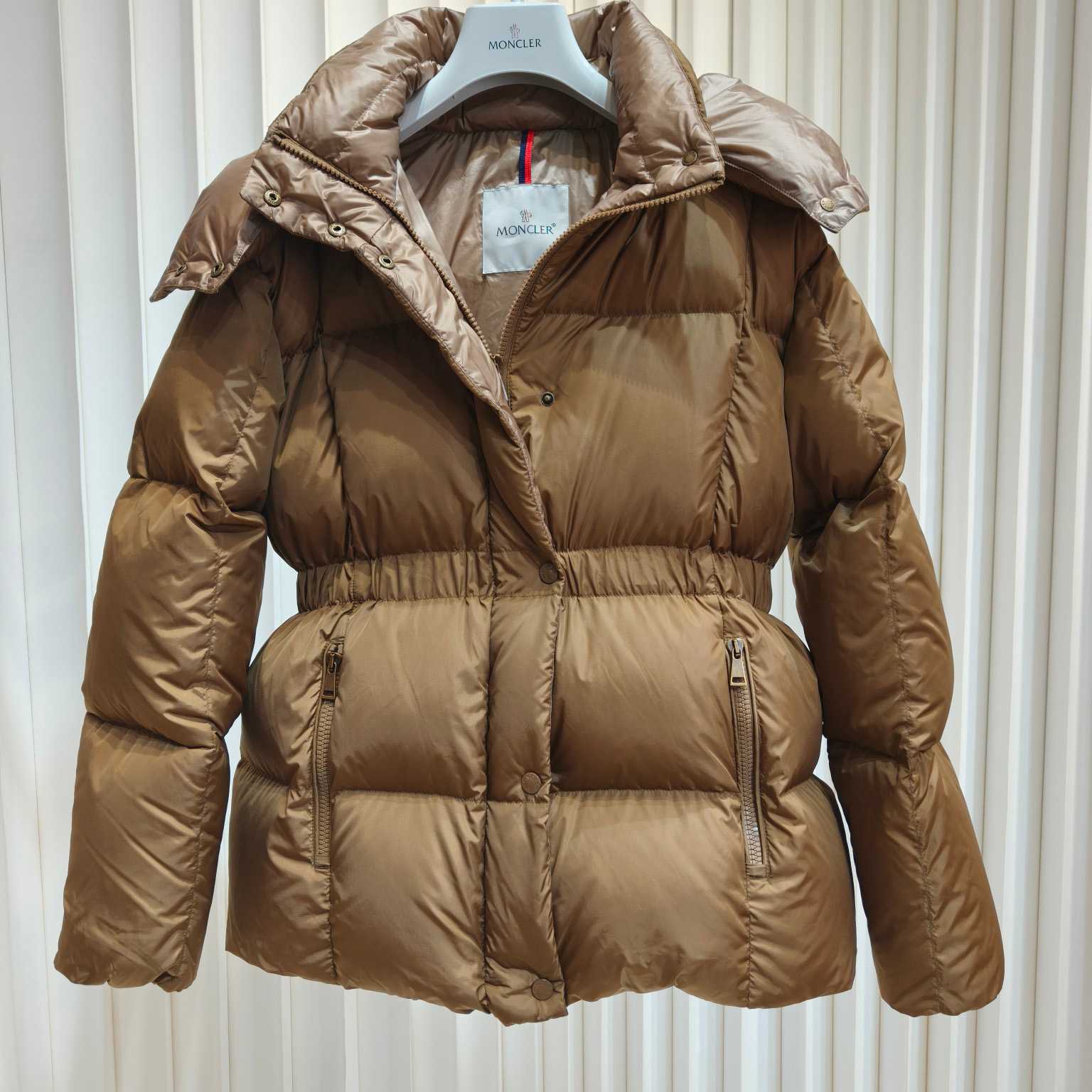 Moncler Agneux Square-Quilted Hooded Short Down Jacket - DopestKickz