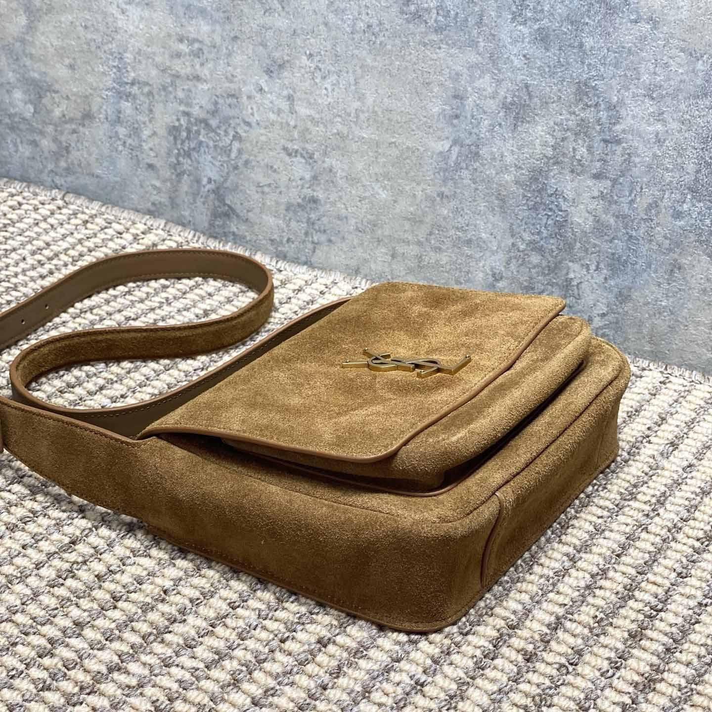 Saint Laurent Niki Satchel In Suede - DopestKickz