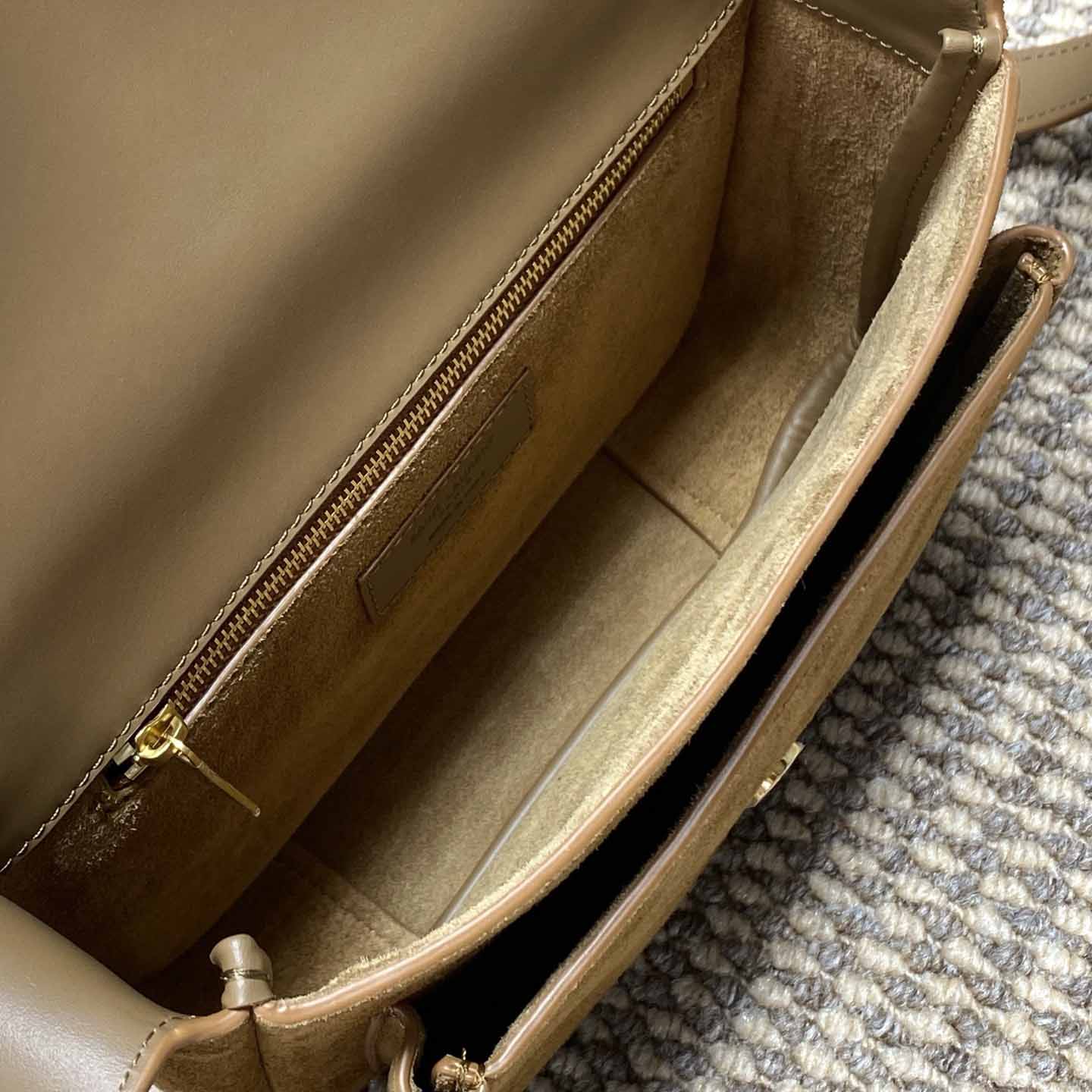 Saint Laurent Niki Satchel In Suede - DopestKickz