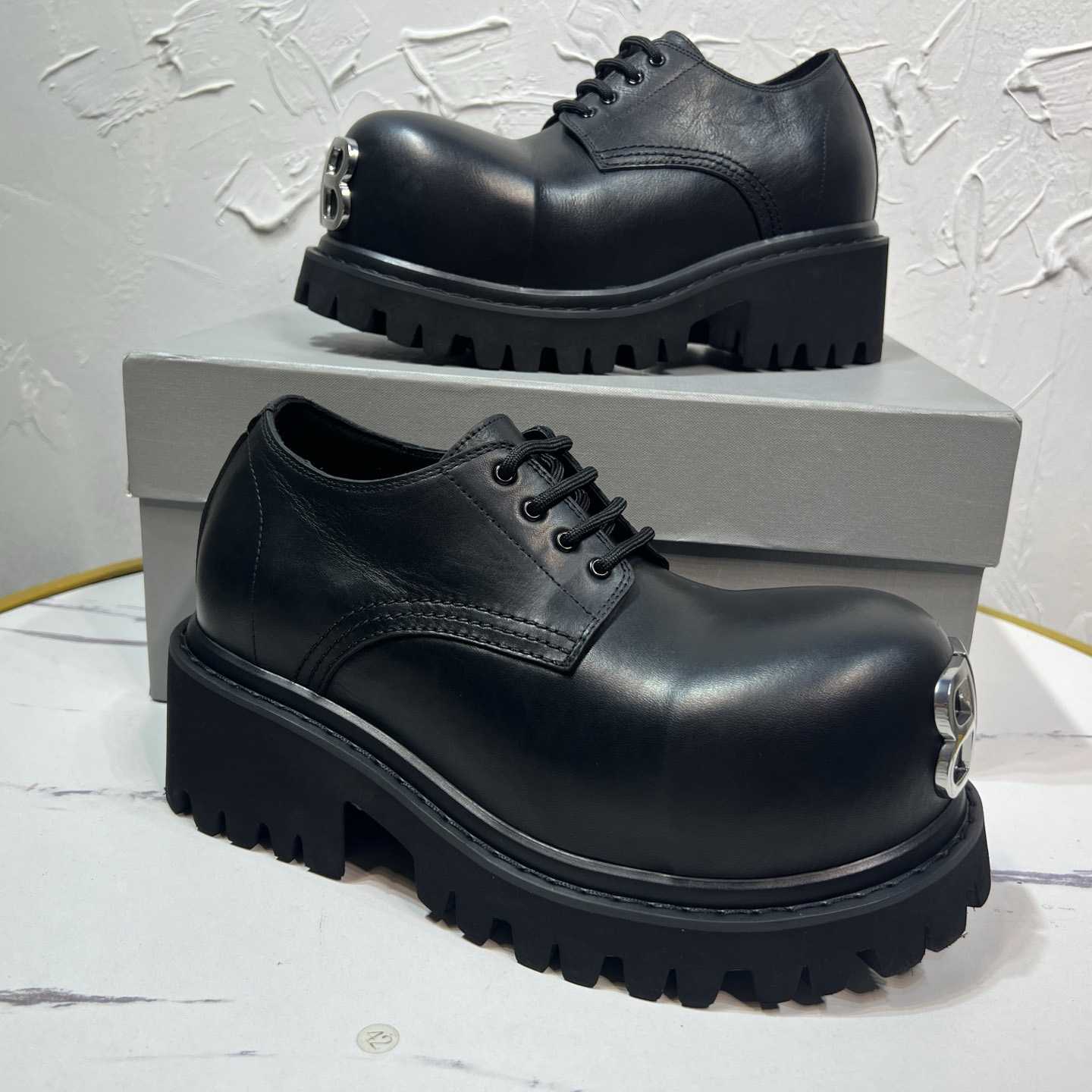 Balenciaga Stomper Derby In Black - DopestKickz