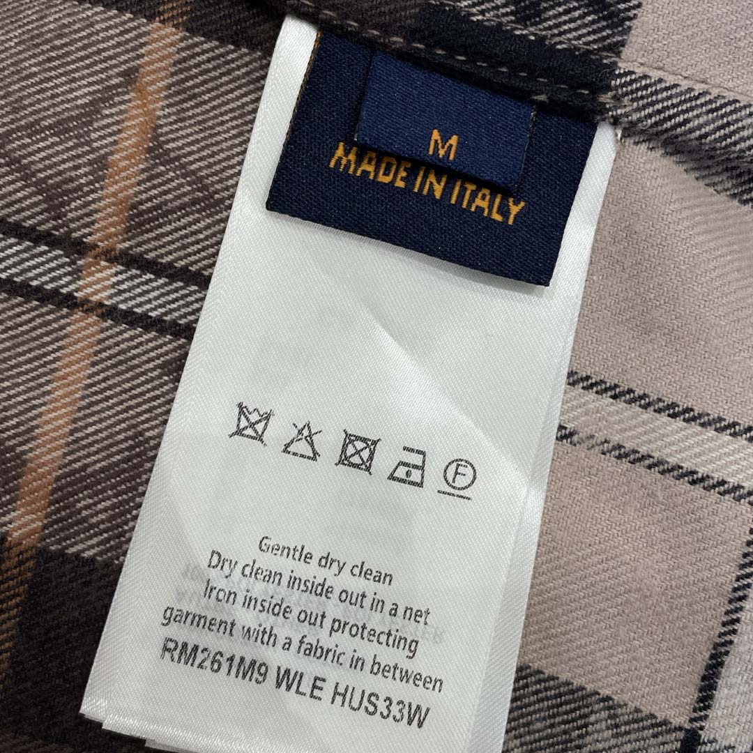 Louis Vuitton Monogram Flannel Long-Sleeved Polo Shirt   1AIKAJ - DopestKickz