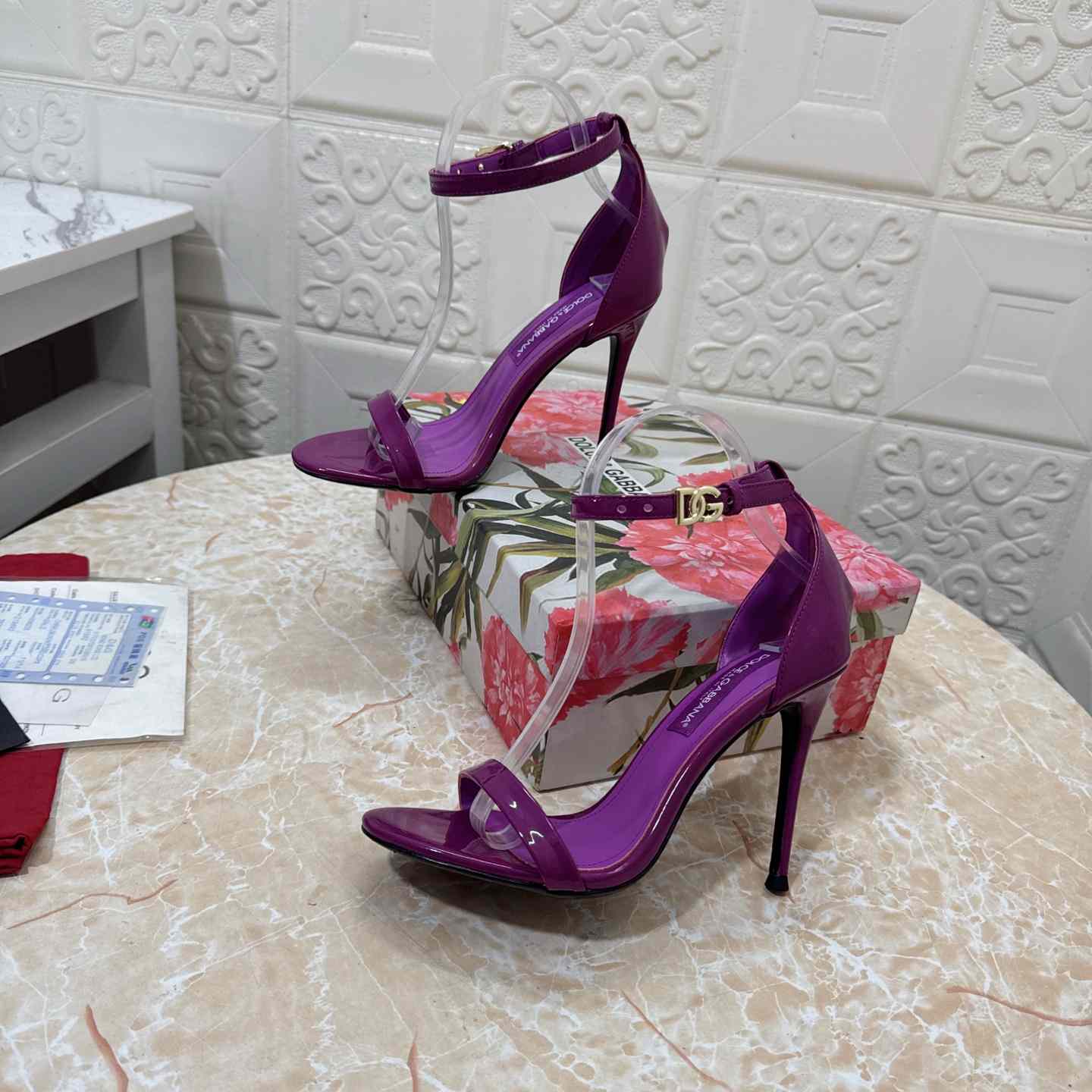 Dolce & Gabbana DNA 105mm Ankle-strap Stiletto Sandals - DopestKickz