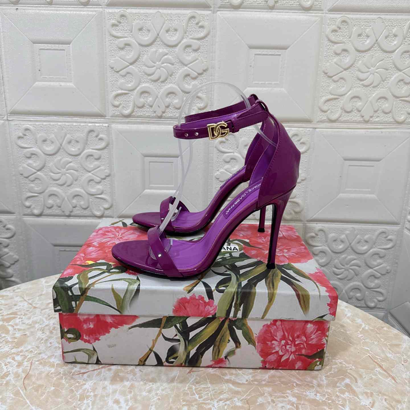 Dolce & Gabbana DNA 105mm Ankle-strap Stiletto Sandals - DopestKickz