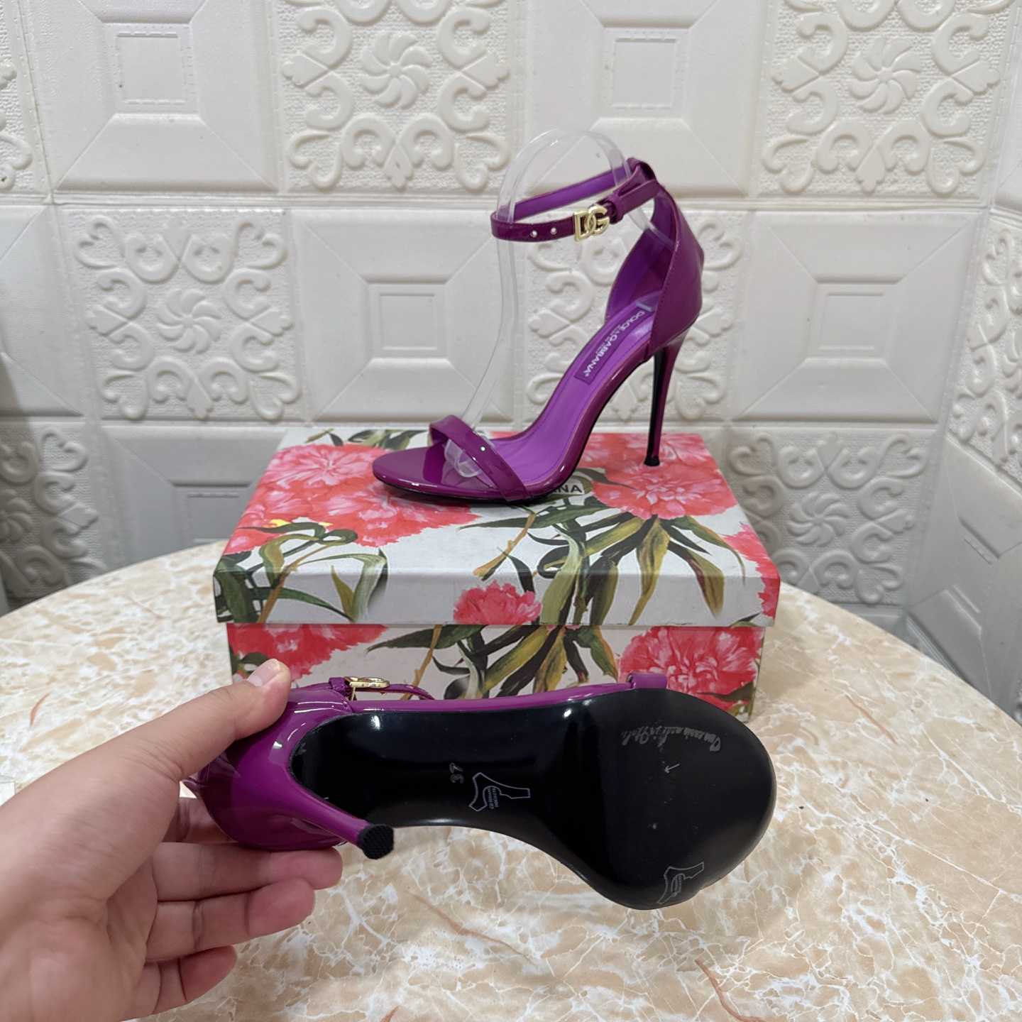 Dolce & Gabbana DNA 105mm Ankle-strap Stiletto Sandals - DopestKickz