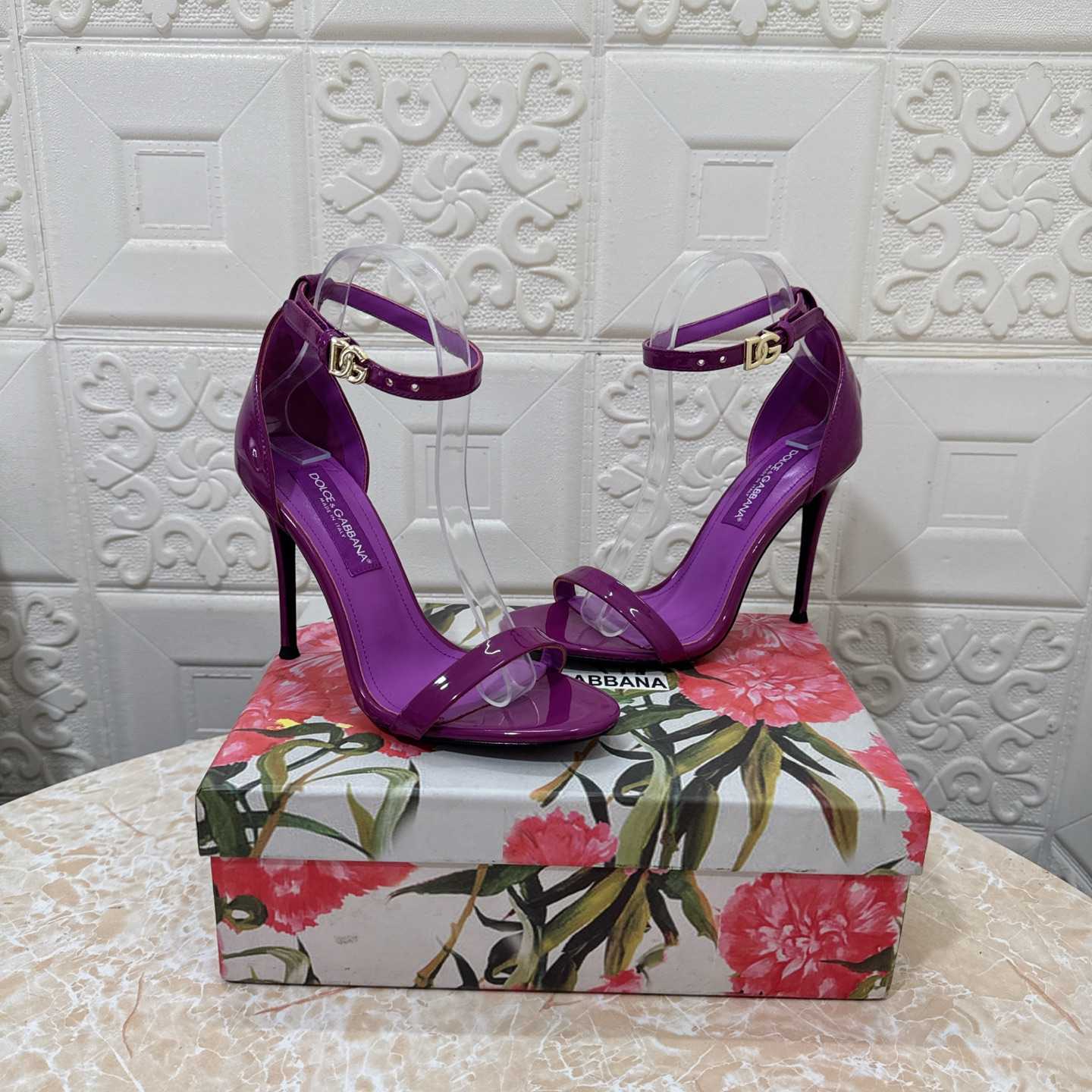 Dolce & Gabbana DNA 105mm Ankle-strap Stiletto Sandals - DopestKickz