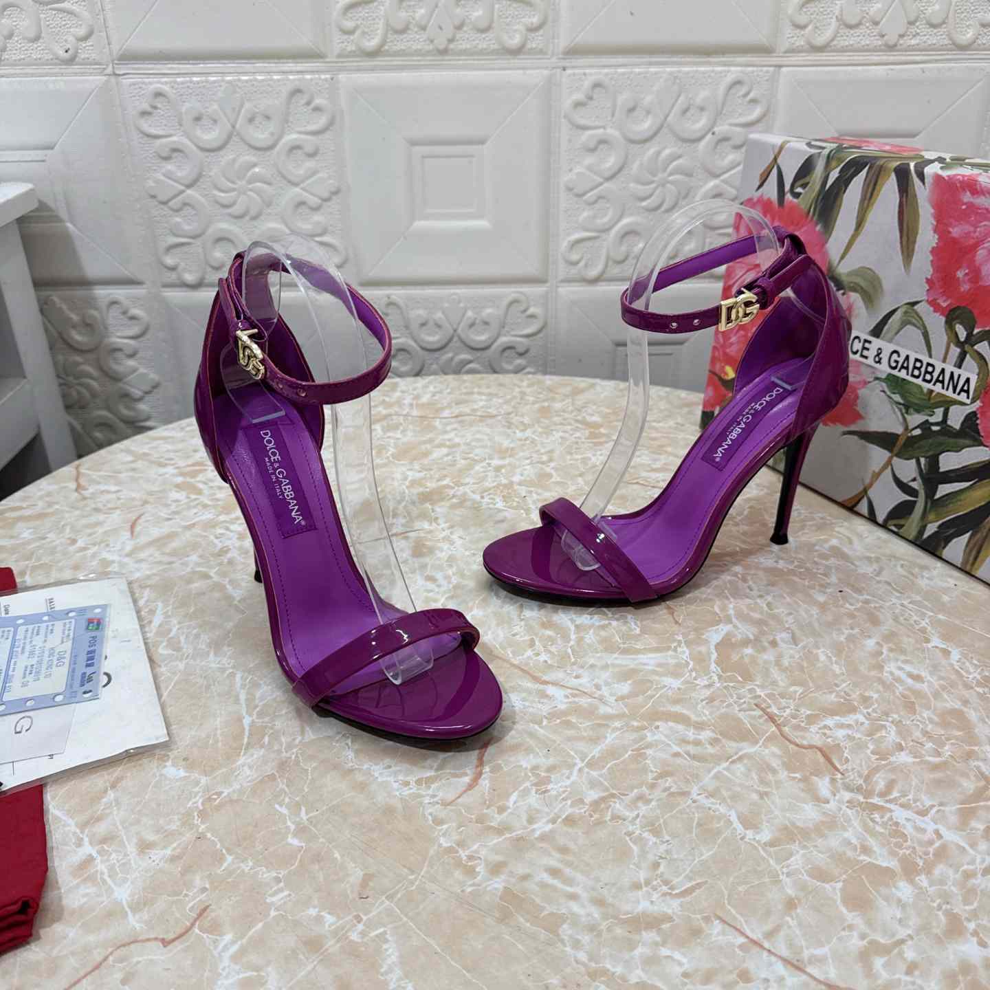 Dolce & Gabbana DNA 105mm Ankle-strap Stiletto Sandals - DopestKickz