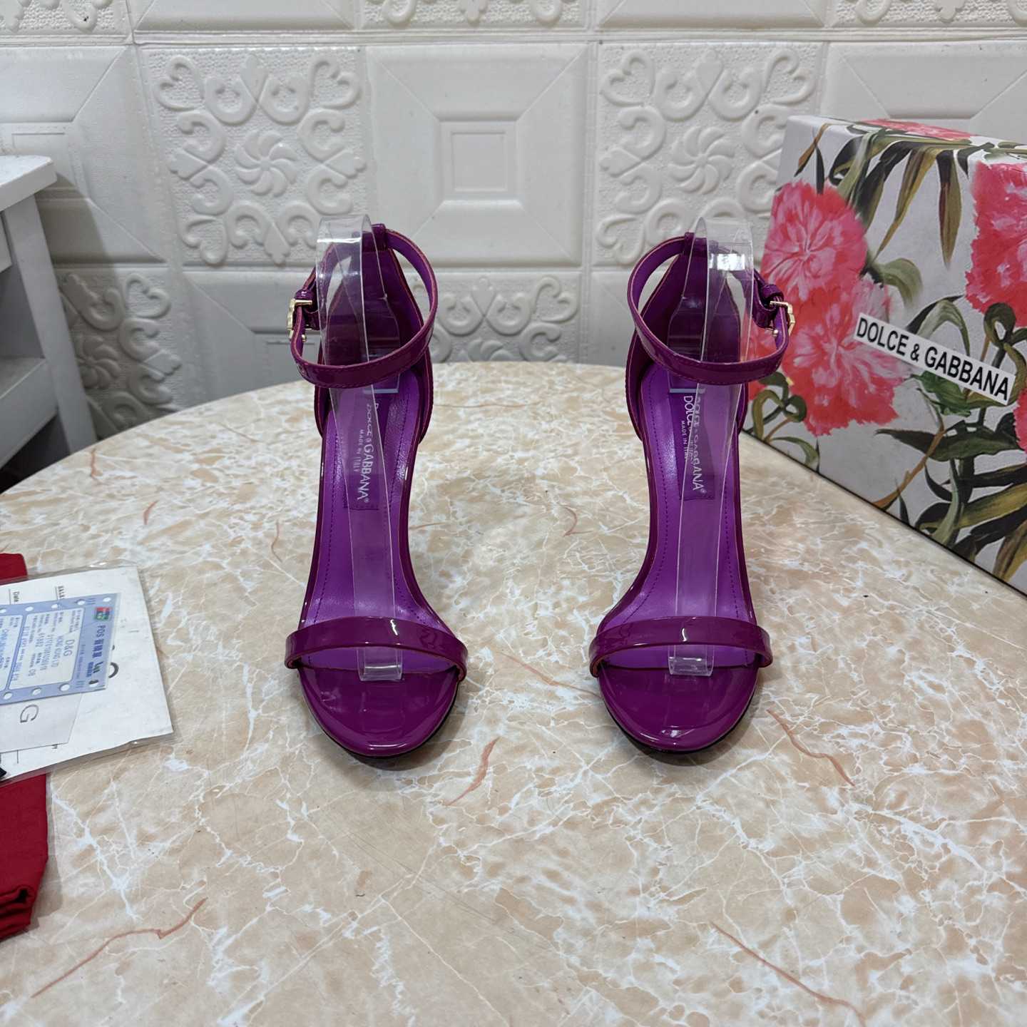 Dolce & Gabbana DNA 105mm Ankle-strap Stiletto Sandals - DopestKickz