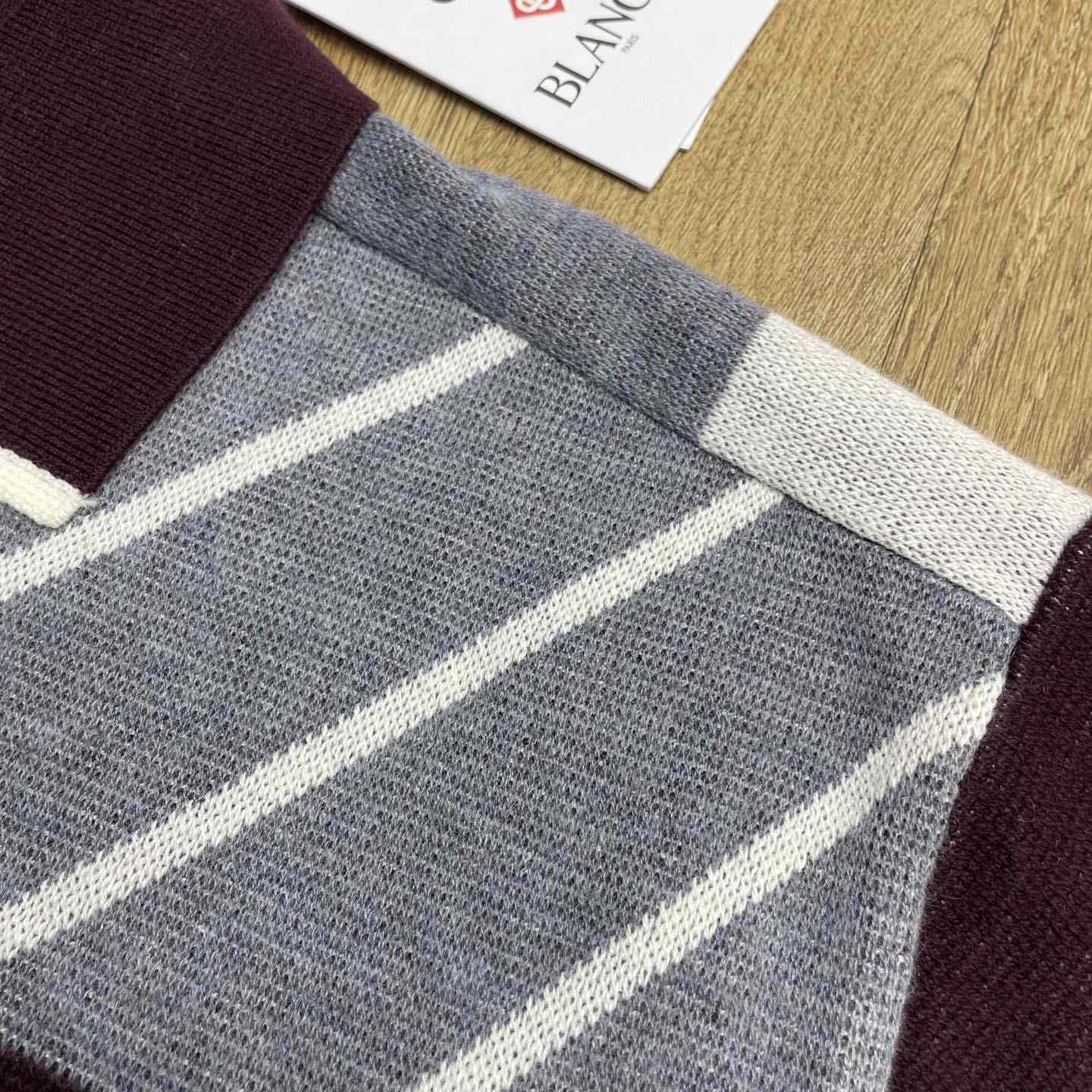 Casablanca Merino Diagonal Tennis Polo   Z6025 - DopestKickz