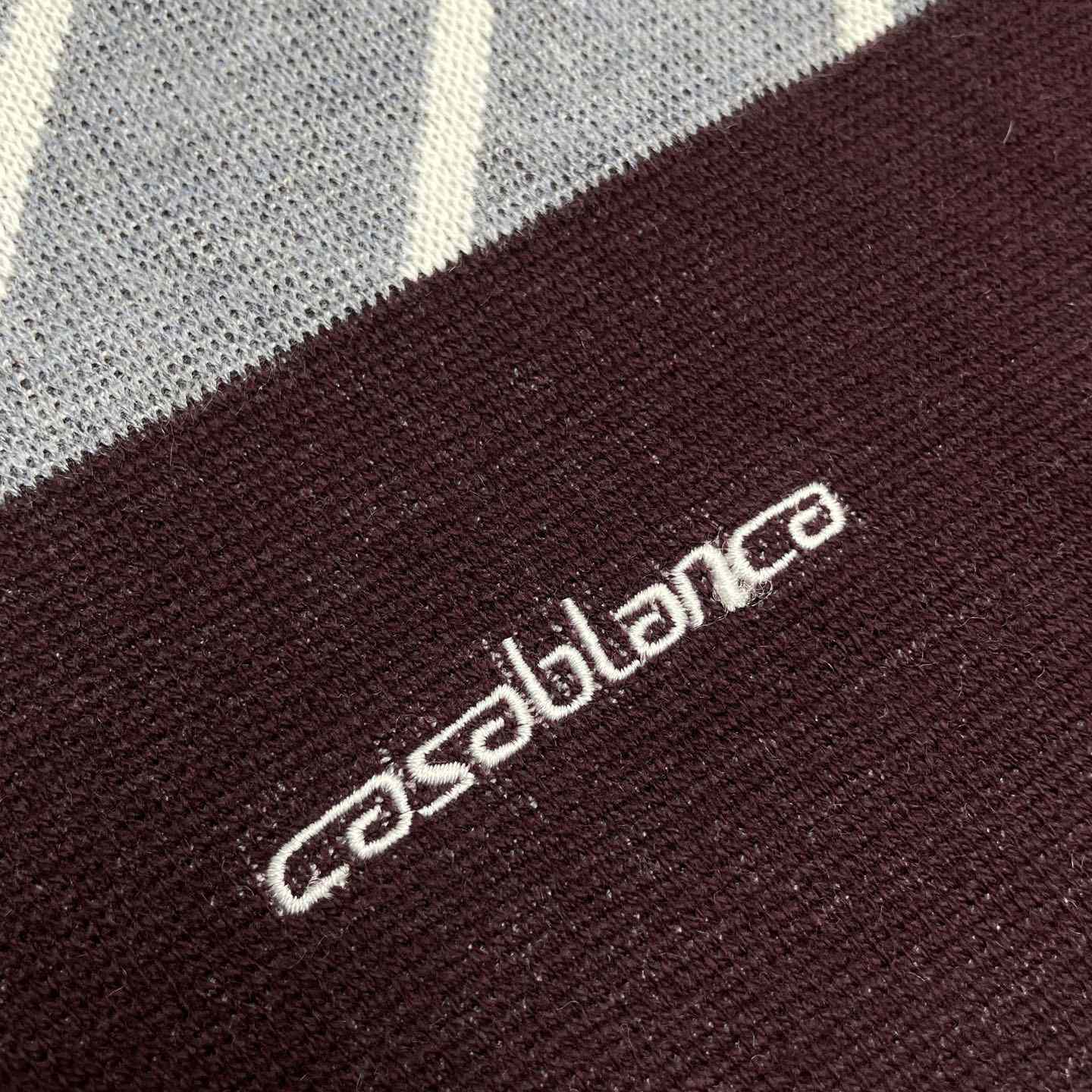 Casablanca Merino Diagonal Tennis Polo   Z6025 - DopestKickz