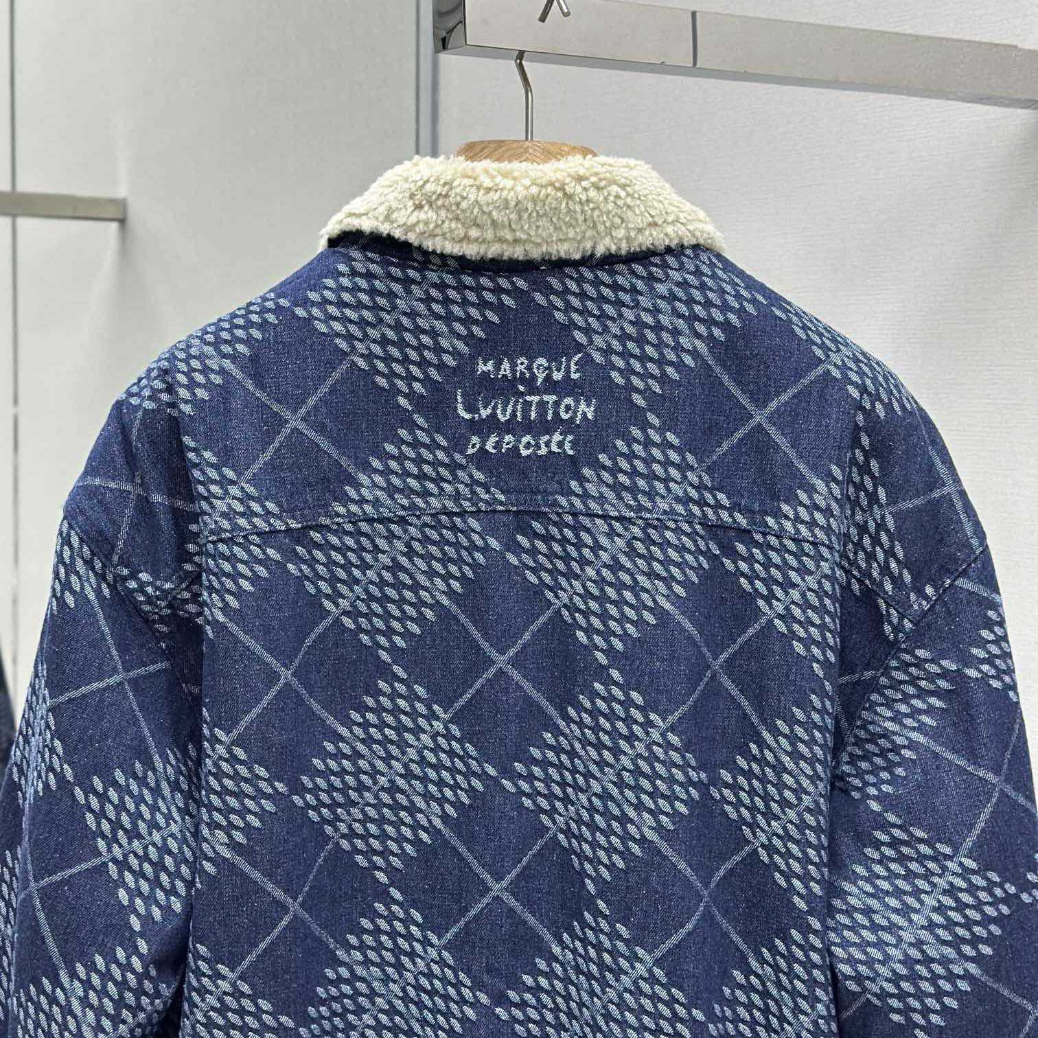 Louis Vuitton Denim Fleece Blouson   1AGINP - DopestKickz