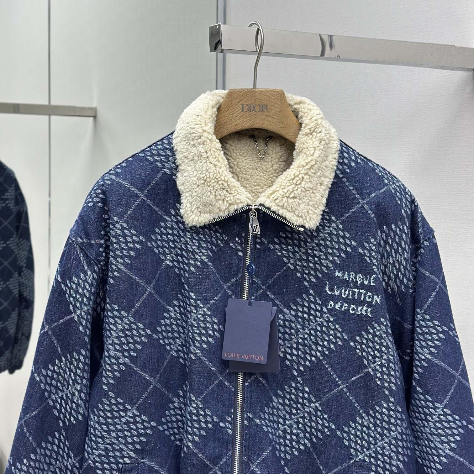 Louis Vuitton Denim Fleece Blouson   1AGINP - DopestKickz