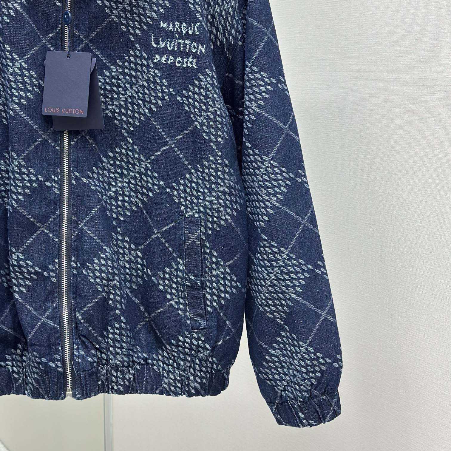 Louis Vuitton Denim Fleece Blouson   1AGINP - DopestKickz