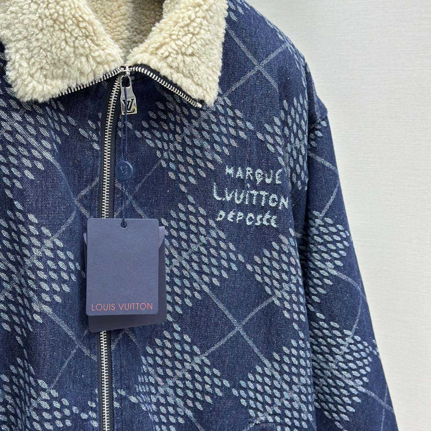 Louis Vuitton Denim Fleece Blouson   1AGINP - DopestKickz