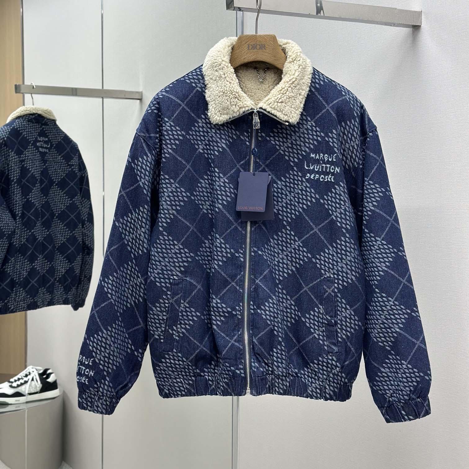 Louis Vuitton Denim Fleece Blouson   1AGINP - DopestKickz