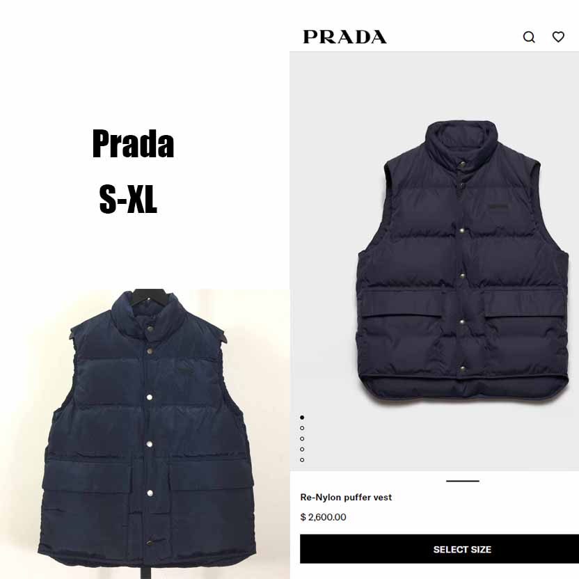 Prada Re-Nylon Puffer Vest - DopestKickz