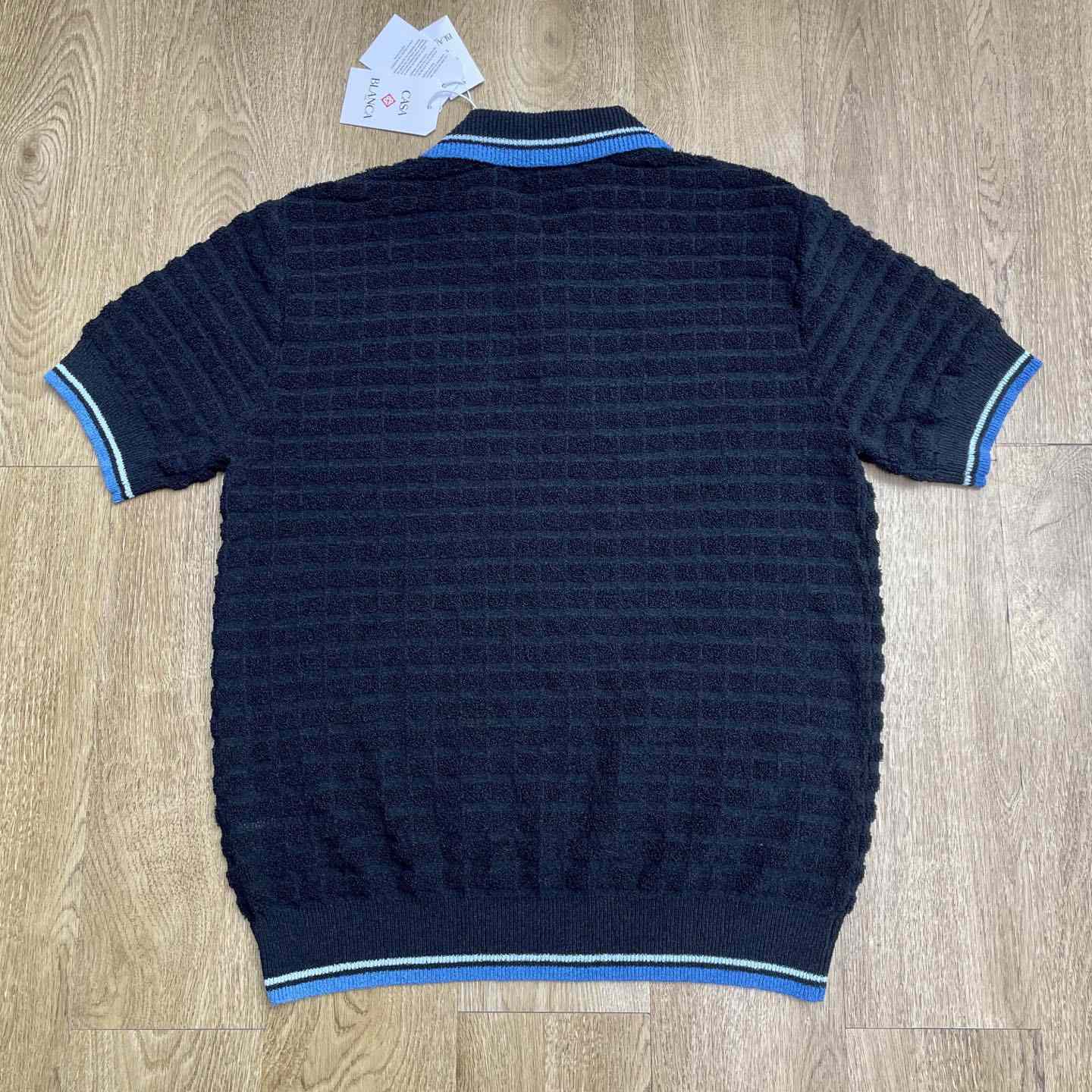 Casablanca Cotton Boucle Polo Shirt   Z6028 - DopestKickz