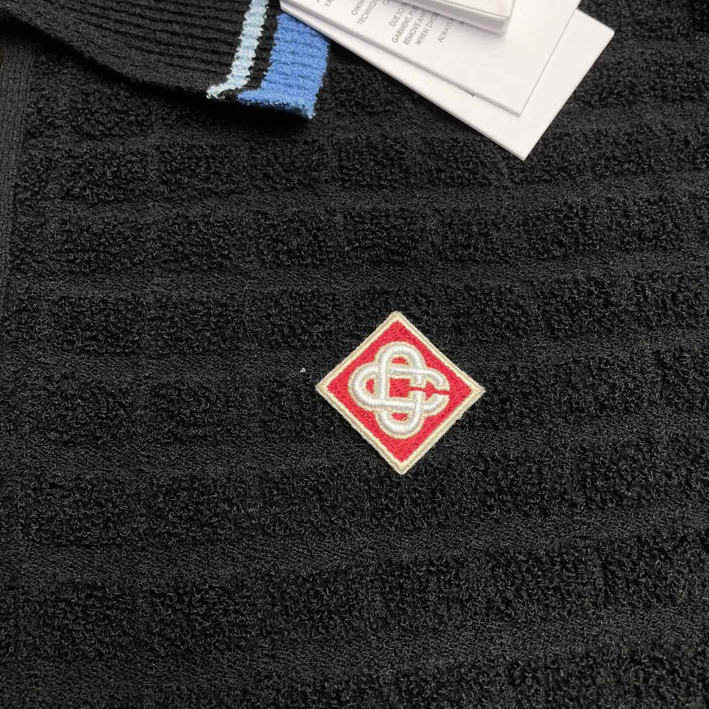 Casablanca Cotton Boucle Polo Shirt   Z6028 - DopestKickz