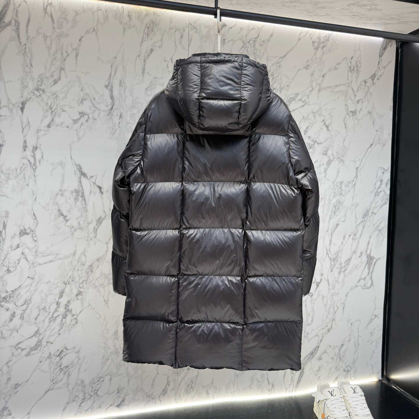 Moncler Hooded Long Down Jacket - DopestKickz