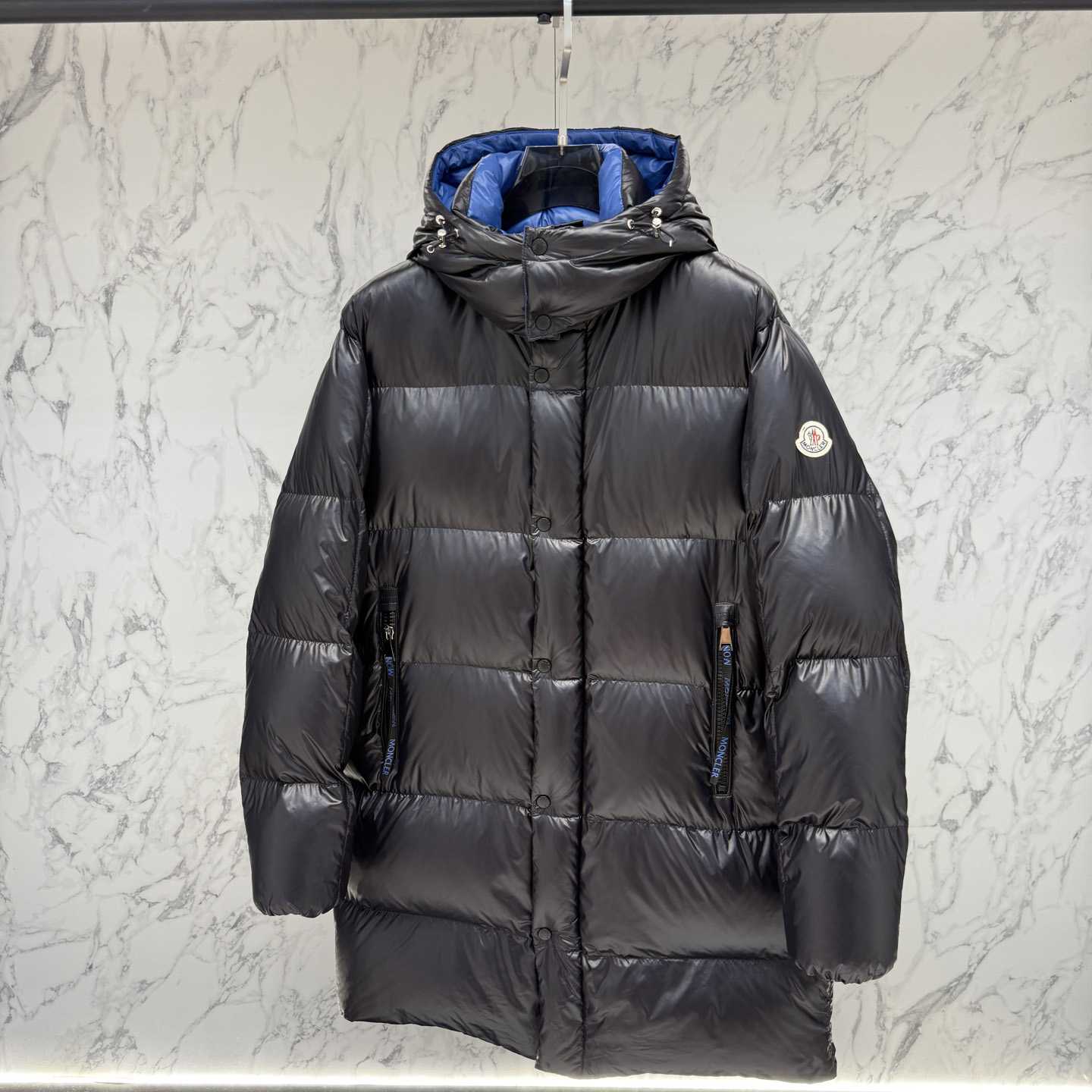 Moncler Hooded Long Down Jacket - DopestKickz