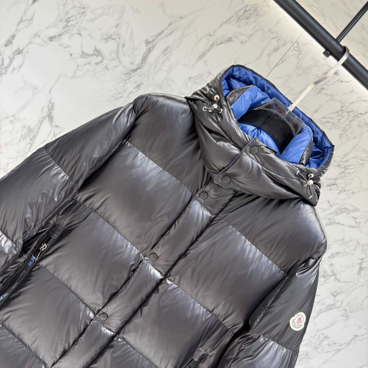 Moncler Hooded Long Down Jacket - DopestKickz