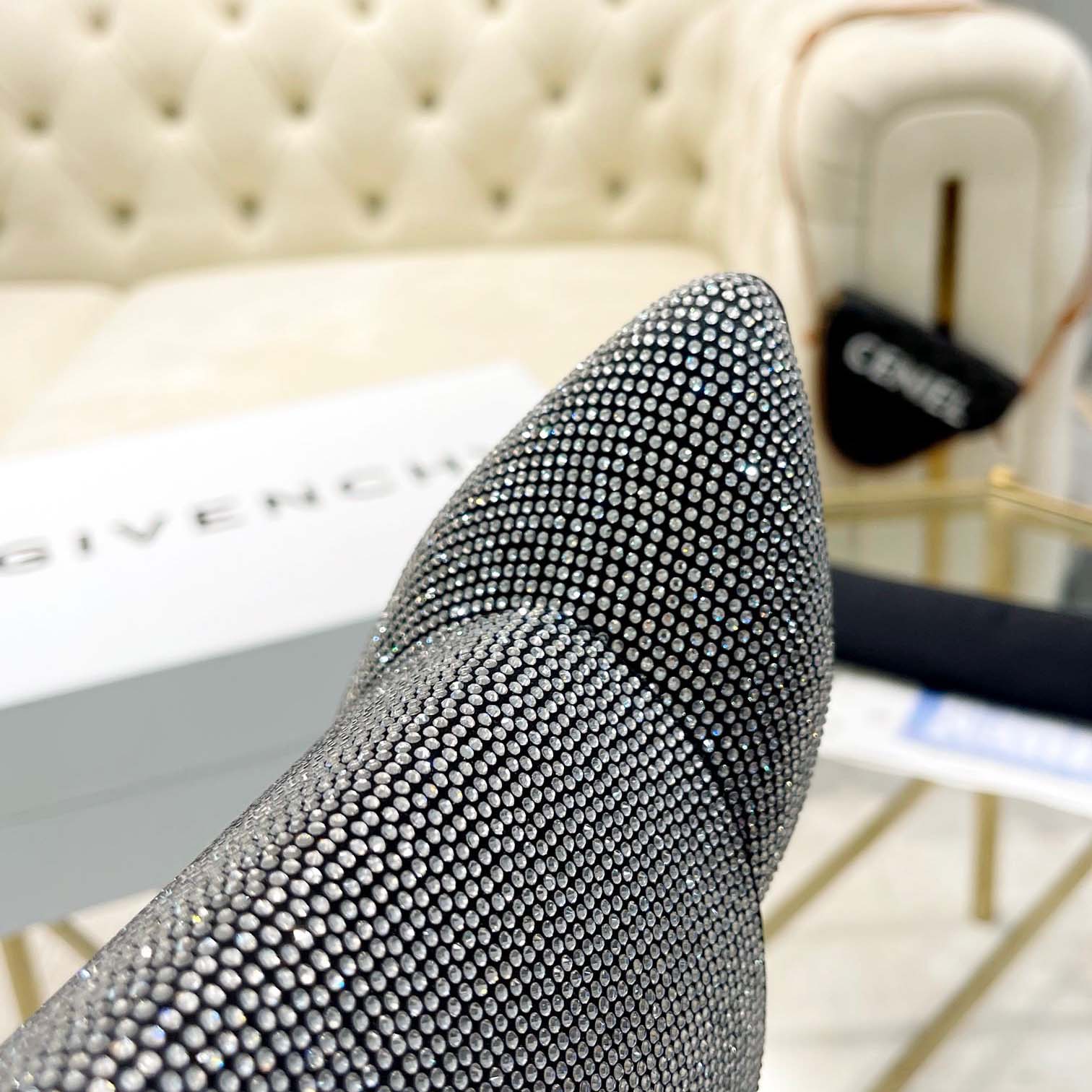 Givenchy Shark Lock Leather Knee-high Boots - DopestKickz