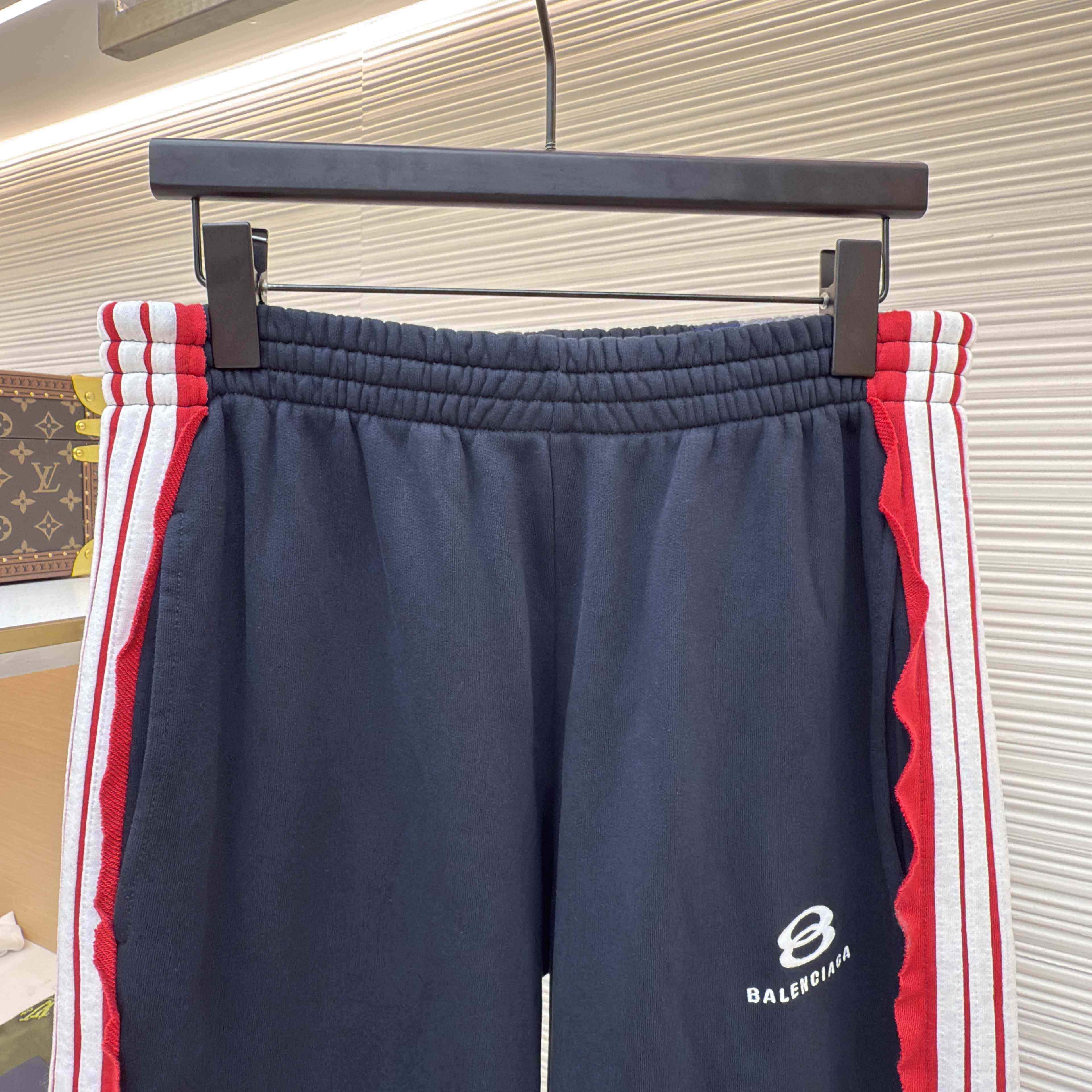 Balenciaga Cut-Up Oversized Sweatpants In Faded Black And White Dry Fleece - DopestKickz