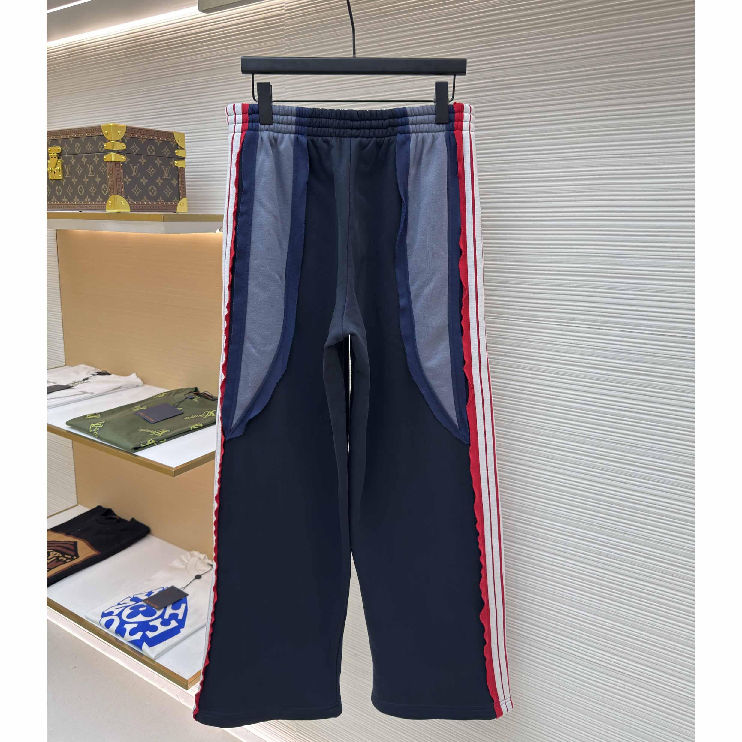 Balenciaga Cut-Up Oversized Sweatpants In Faded Black And White Dry Fleece - DopestKickz