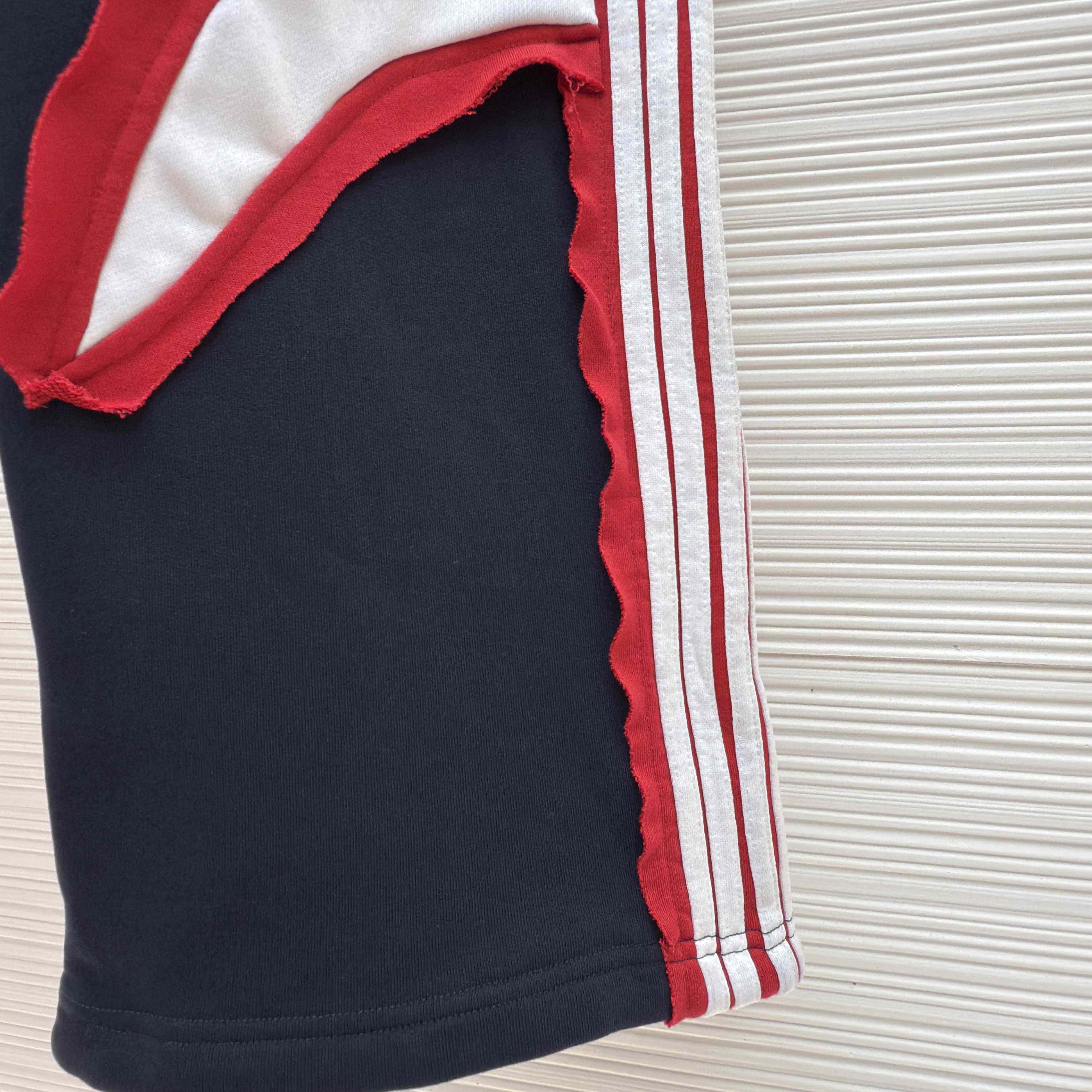 Balenciaga Cut-Up Oversized Sweatpants In Faded Black And White Dry Fleece - DopestKickz