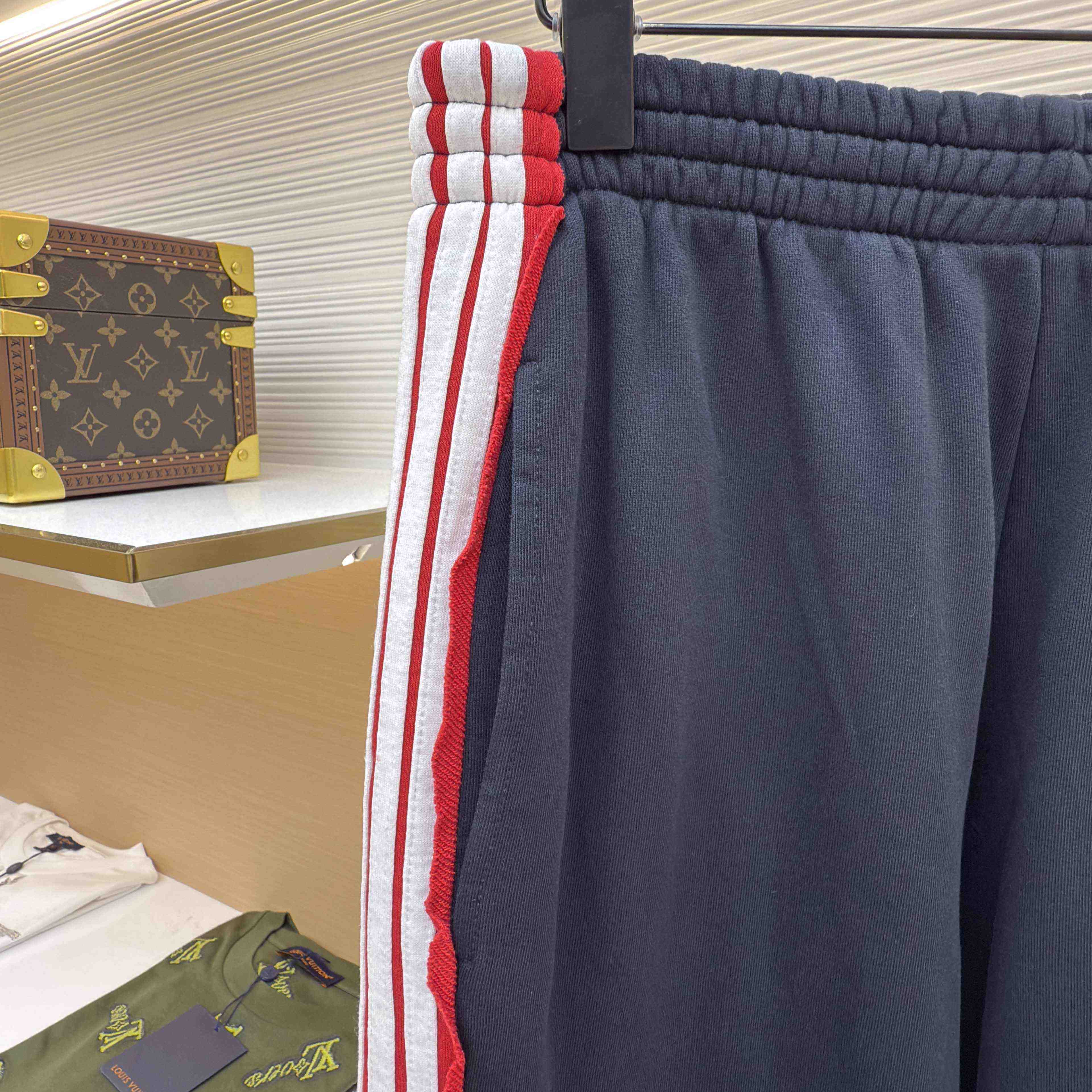 Balenciaga Cut-Up Oversized Sweatpants In Faded Black And White Dry Fleece - DopestKickz