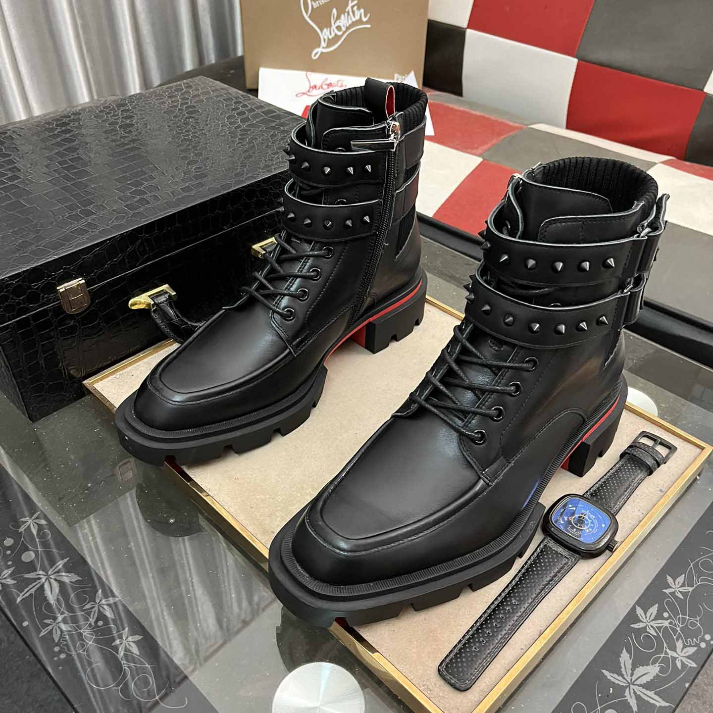 Christian Louboutin Our Flight Flat Derby Boot - DopestKickz