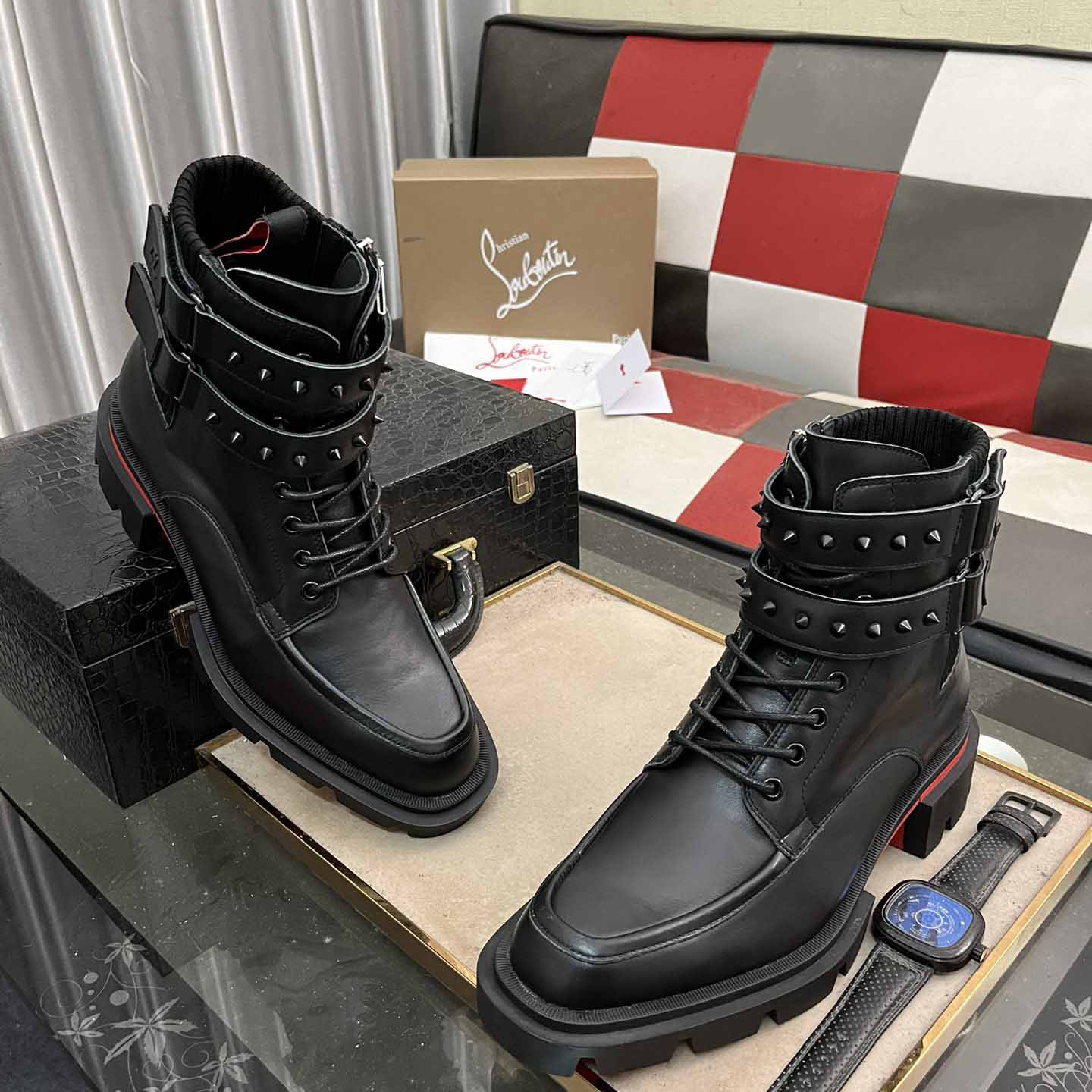 Christian Louboutin Our Flight Flat Derby Boot - DopestKickz